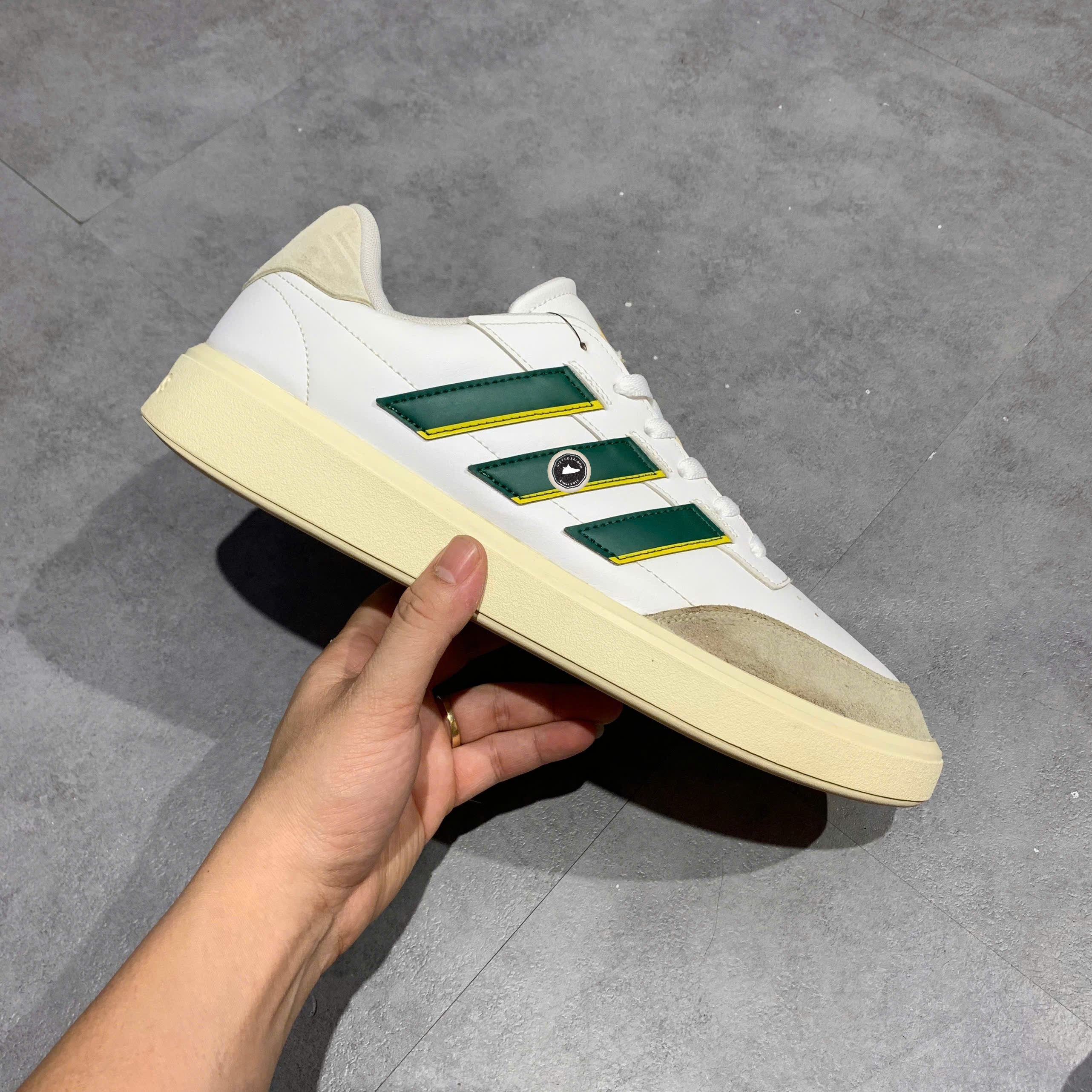 Adidas Courtblock White Green - IG6864 - Size 46 2/3 - GIÀY 2HAND CHÍNH HÃNG PVN24563