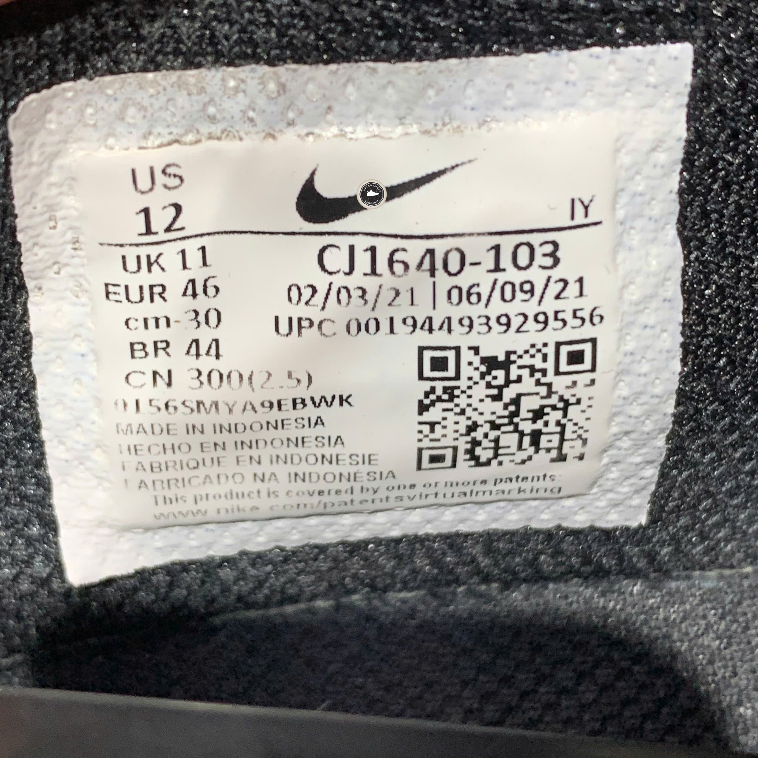 Nike Squash Type - CJ1640 103 - Size 46 - GIÀY 2HAND CHÍNH HÃNG PVN24566