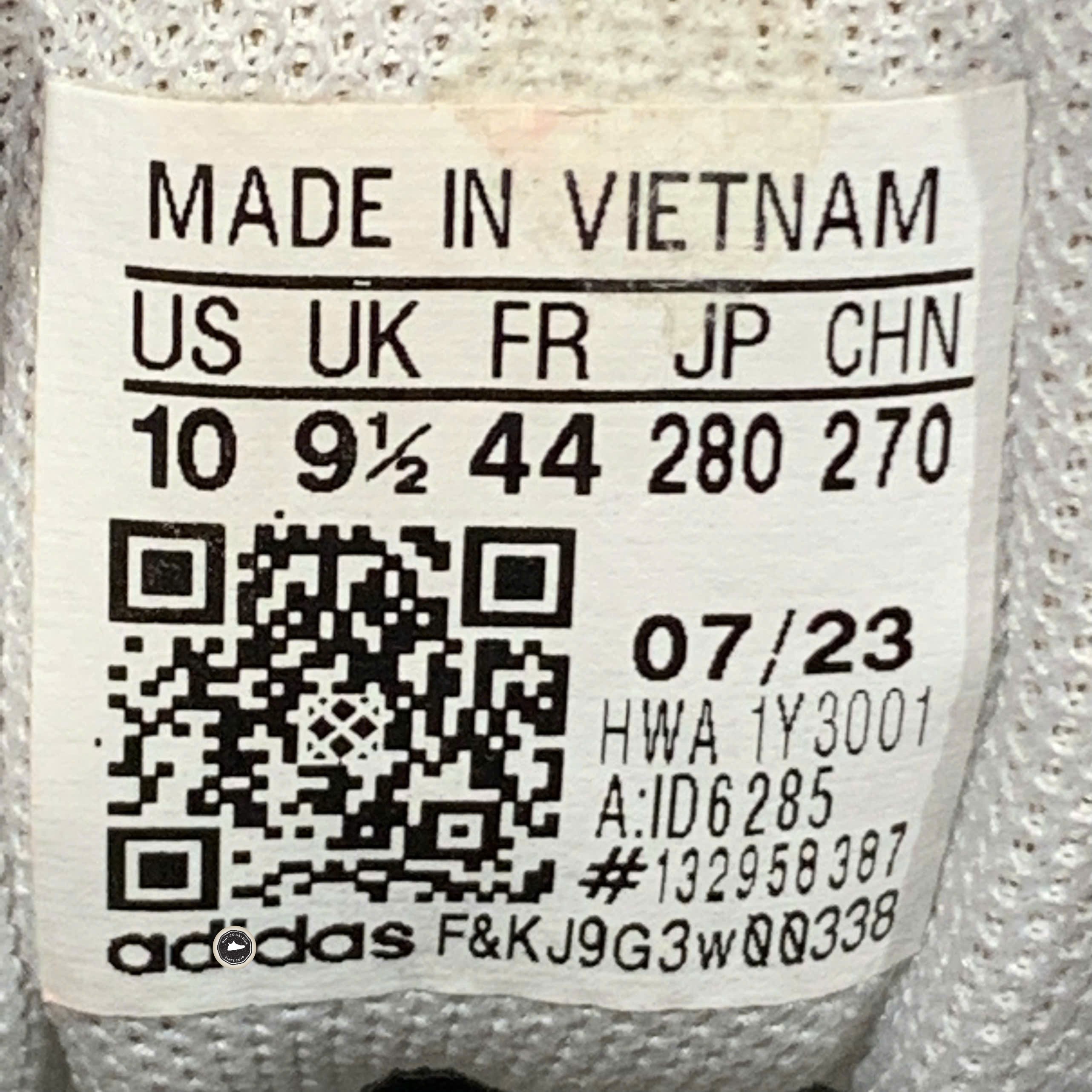 Adidas VL Court 3.0 White Black Gum - ID6285 - Size 44 - GIÀY 2HAND CHÍNH HÃNG PVN24557