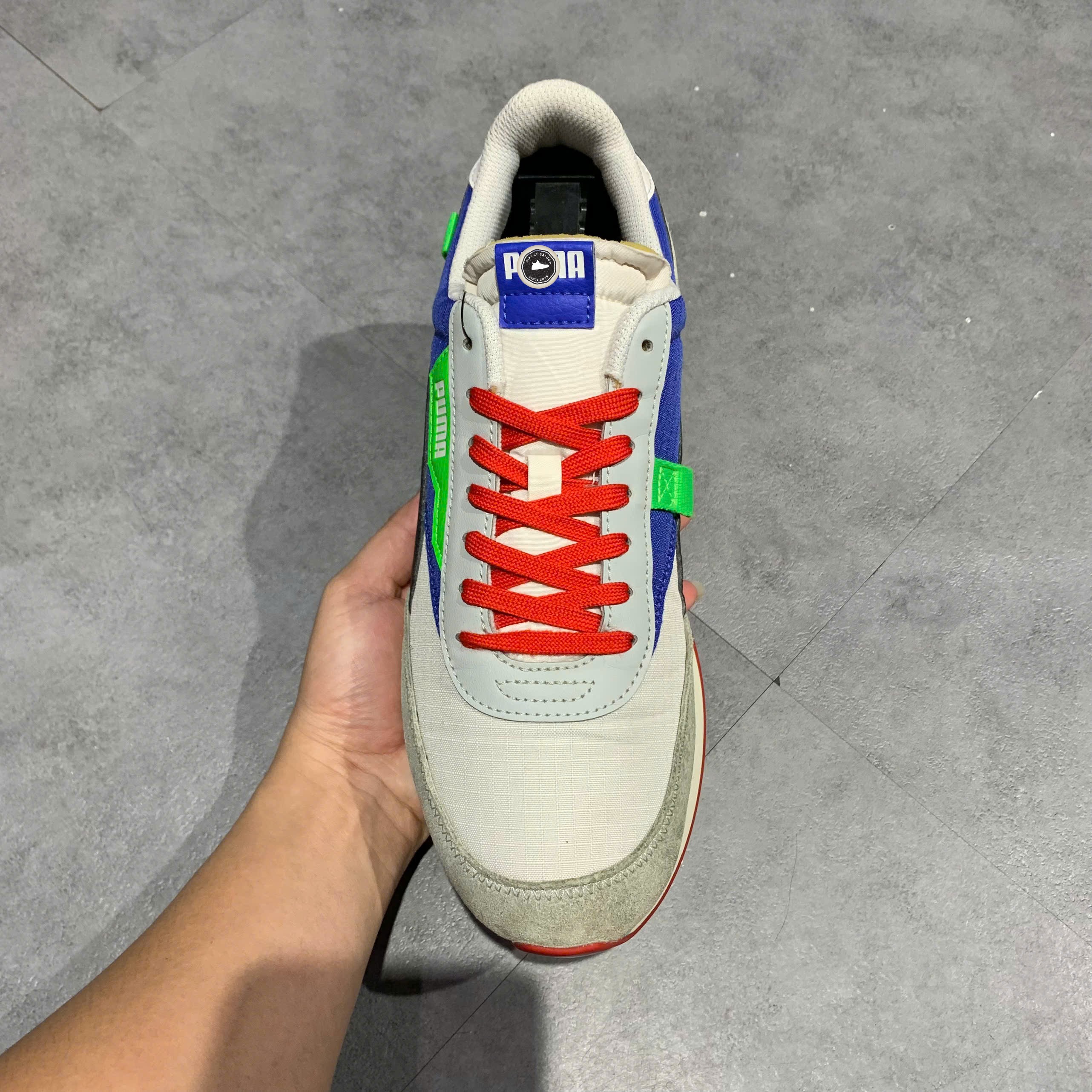 Puma Future Rider Ride On Dazzling Blue - 372838-01 - Size 42 - GIÀY 2HAND CHÍNH HÃNG PVN24386