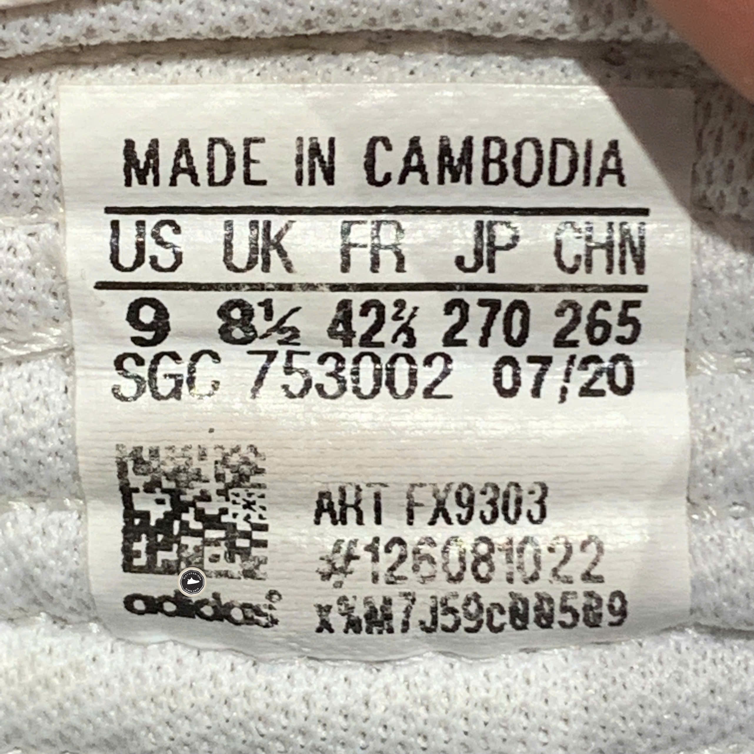 Adidas Gradas 'White Cream Blue' - FX9303 - Size 42 2/3 - GIÀY 2HAND CHÍNH HÃNG PVN24073