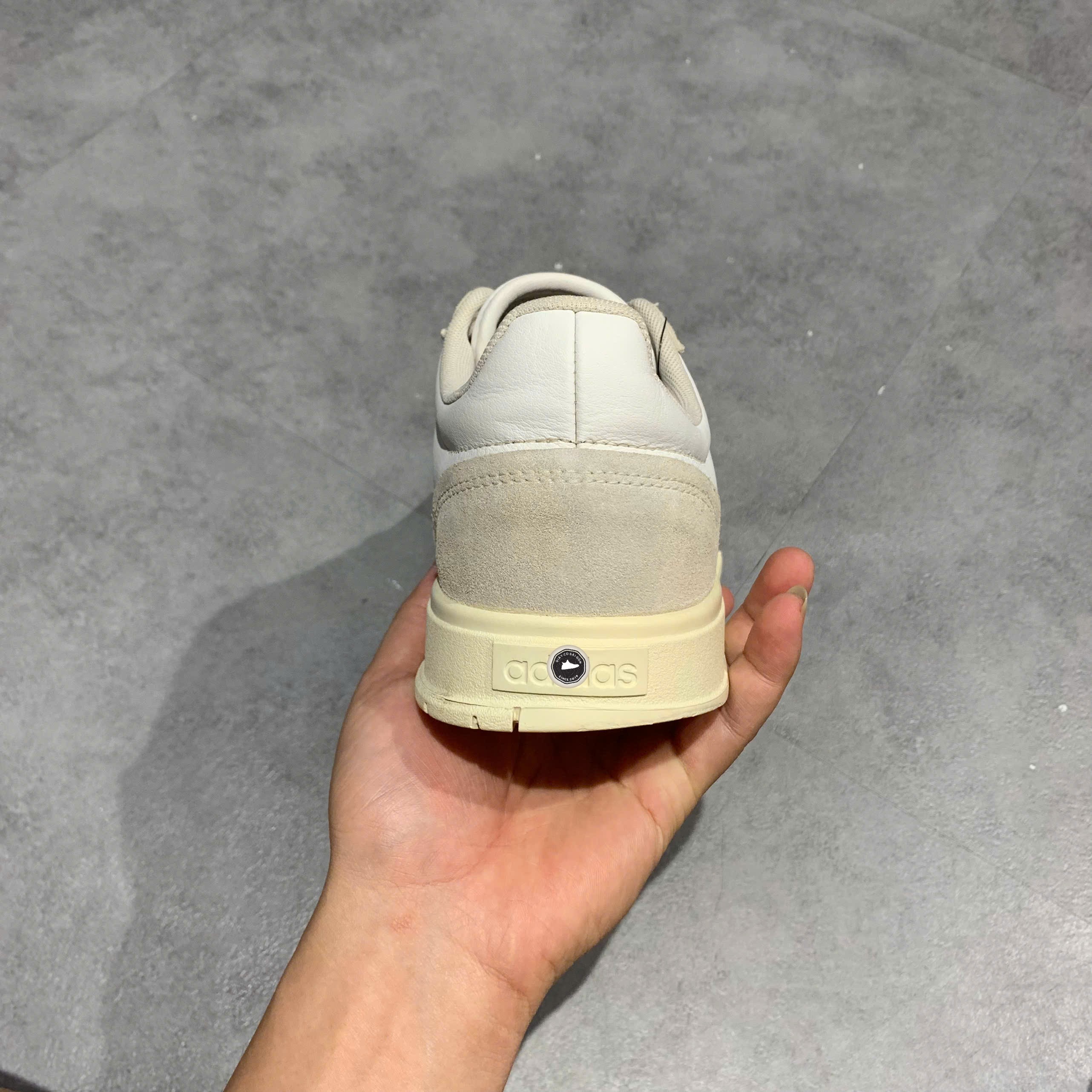 Adidas Gradas 'White Cream Blue' - FX9303 - Size 42 2/3 - GIÀY 2HAND CHÍNH HÃNG PVN24073