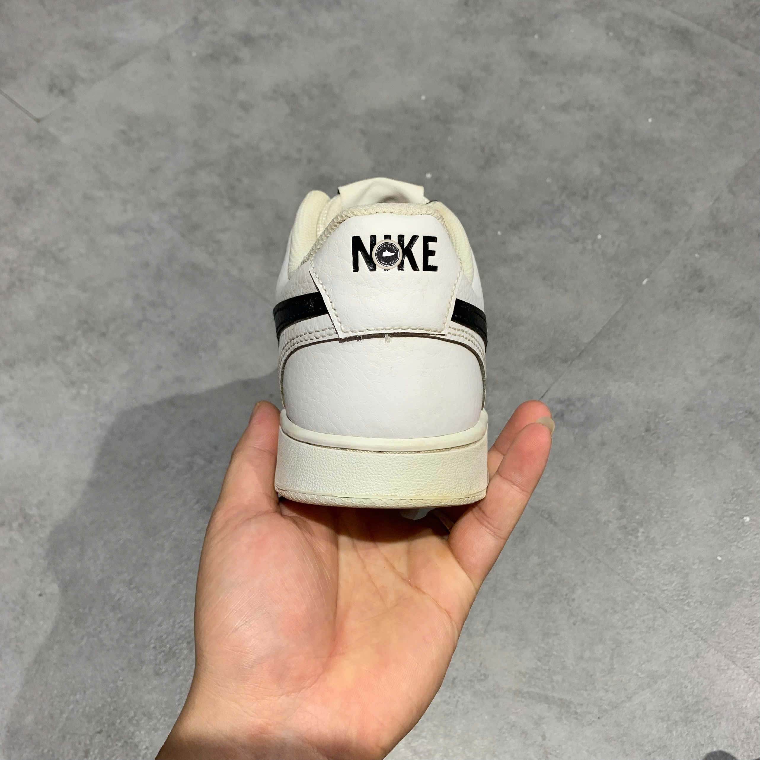 Nike Court Vision Low 'White Black' - CD5463 101 - Size 42 - GIÀY 2HAND CHÍNH HÃNG PVN24419