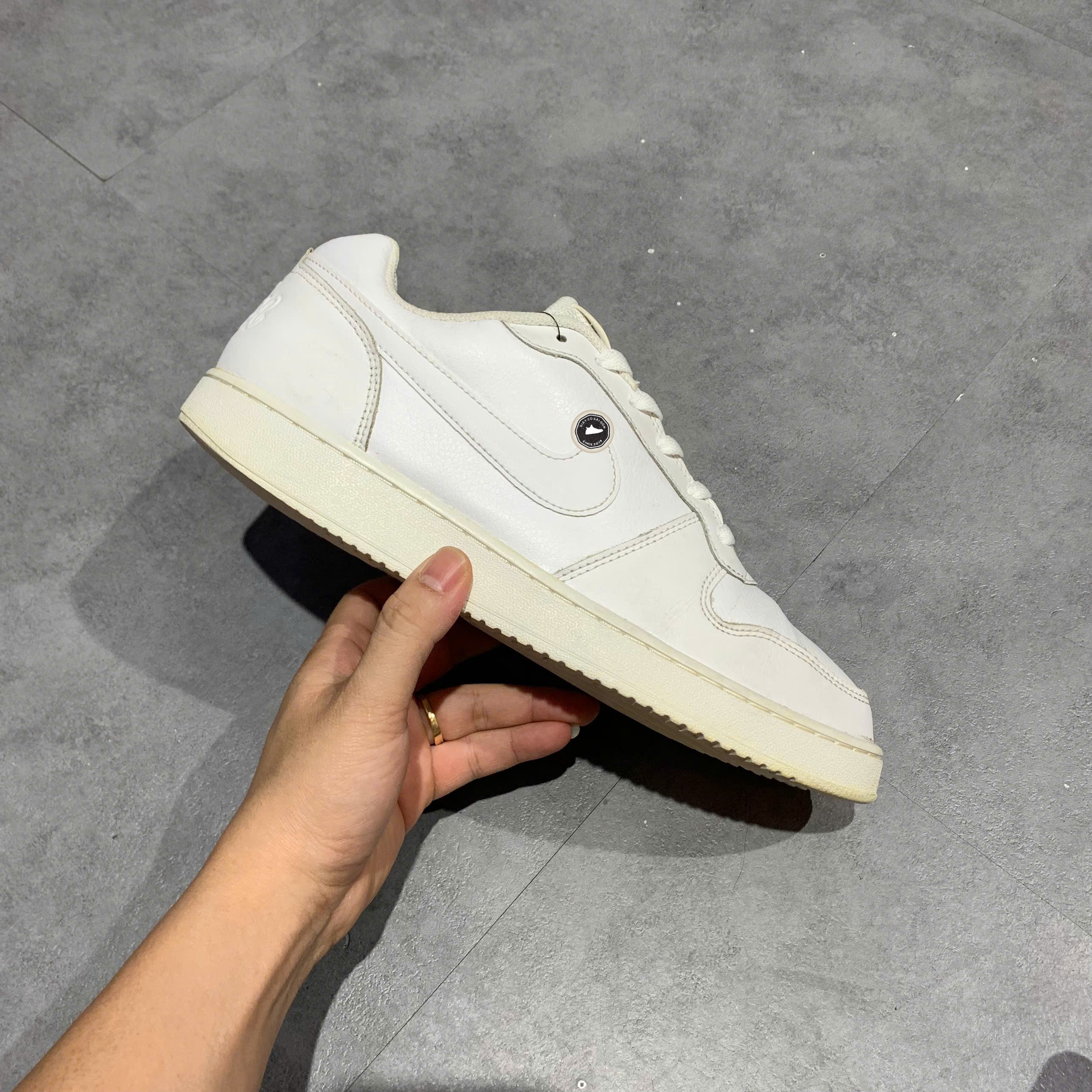 Nike Ebernon Low Triple White - AQ1775 100 - Size 43 - GIÀY 2HAND CHÍNH HÃNG PVN24352
