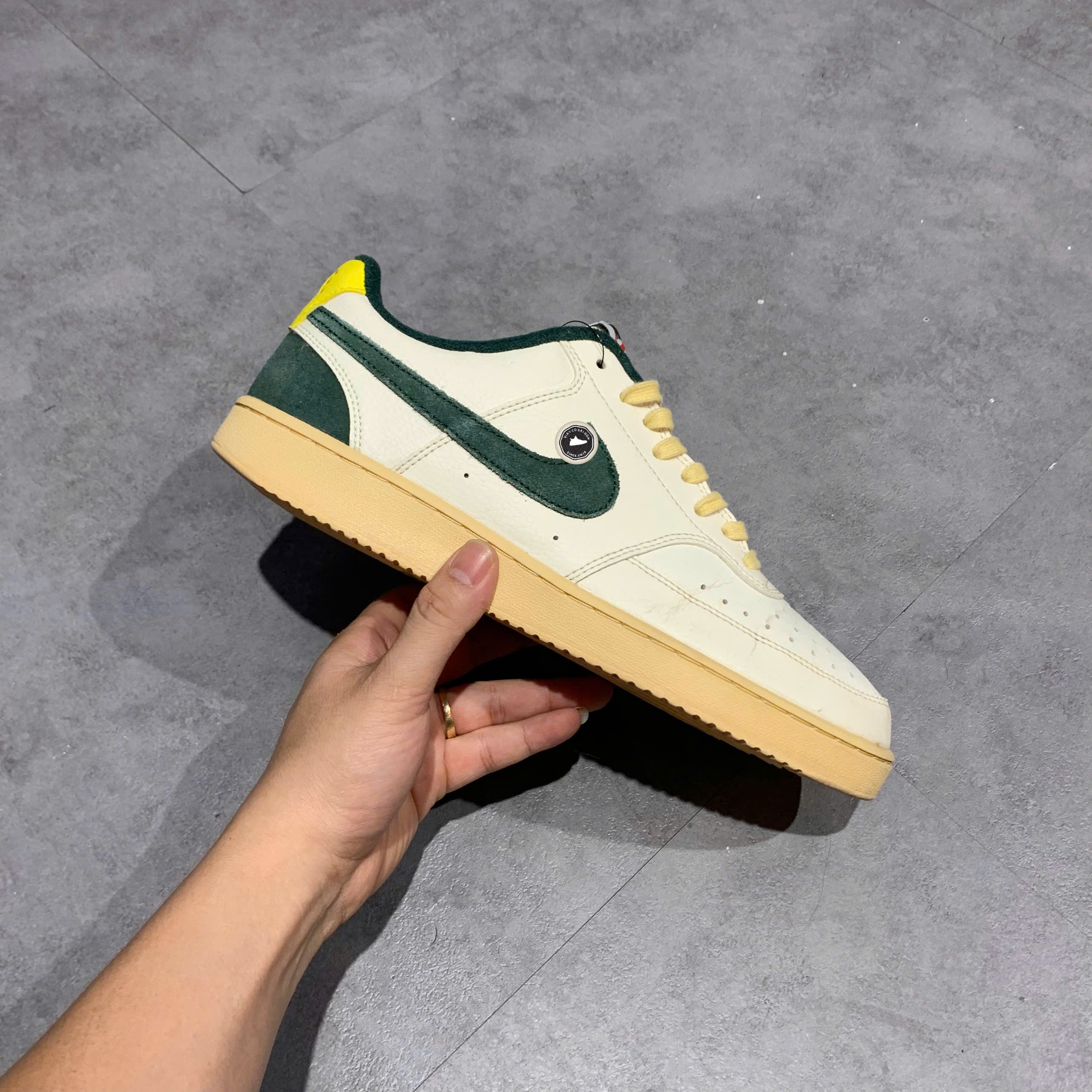 Nike Court Vision Low Sail Pro Green - FD0320 133 - Size 43 - GIÀY 2HAND CHÍNH HÃNG PVN24444