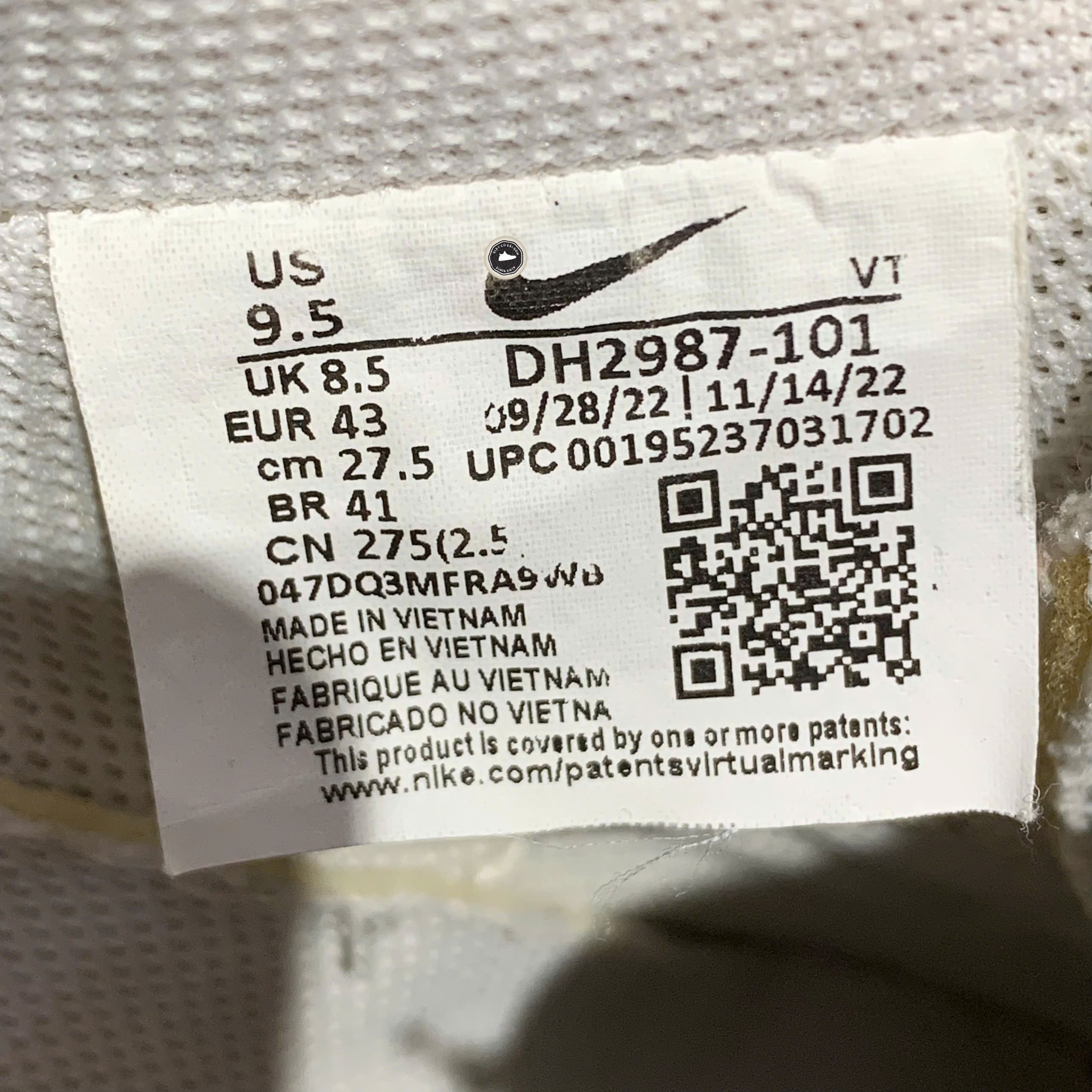 Nike Court Vision Low Next Nature - DH2987 101 - Size 43 - GIÀY 2HAND CHÍNH HÃNG PVN24495