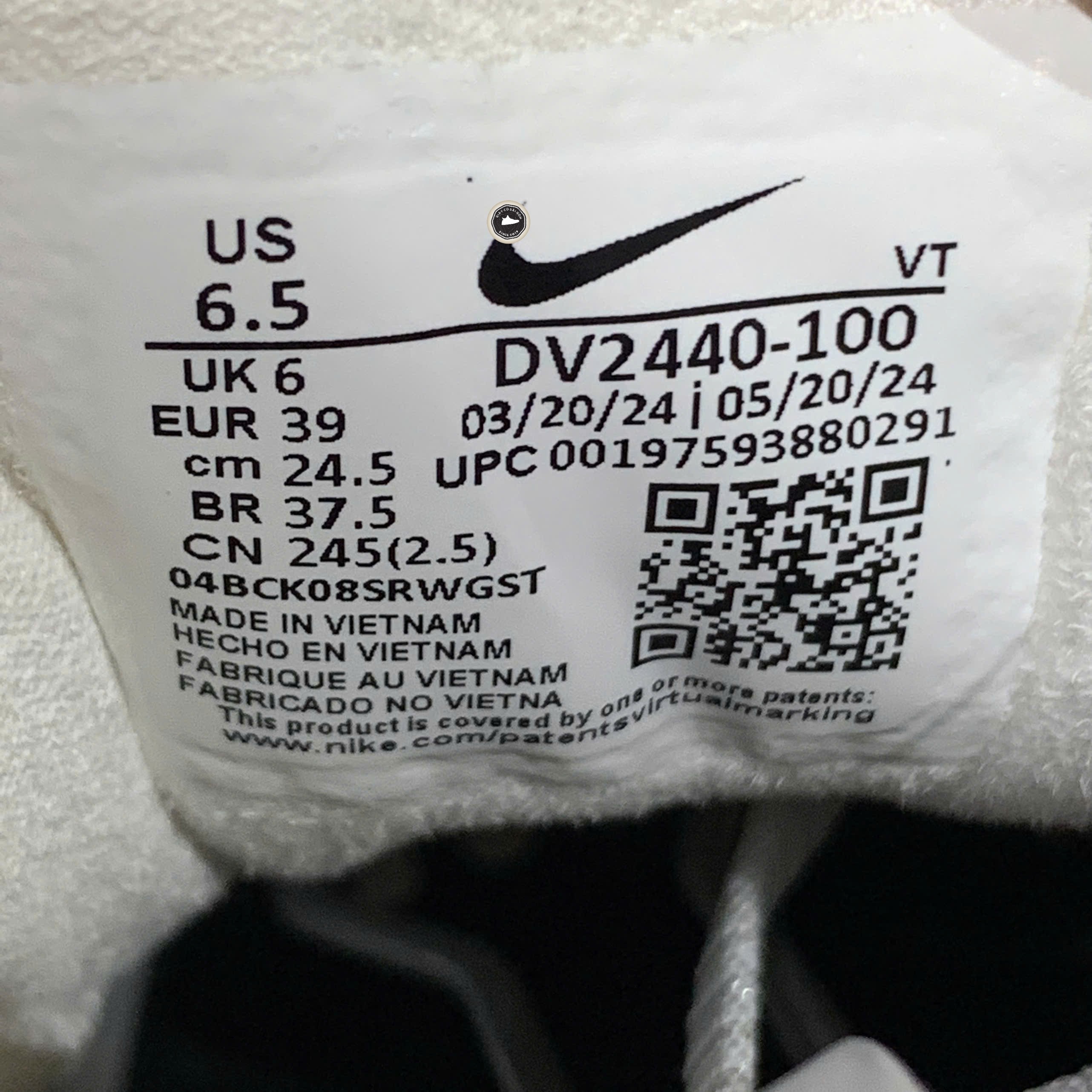 Nike Lunar Roam - DV2440 100 - Size 39 - GIÀY 2HAND CHÍNH HÃNG PVN24128