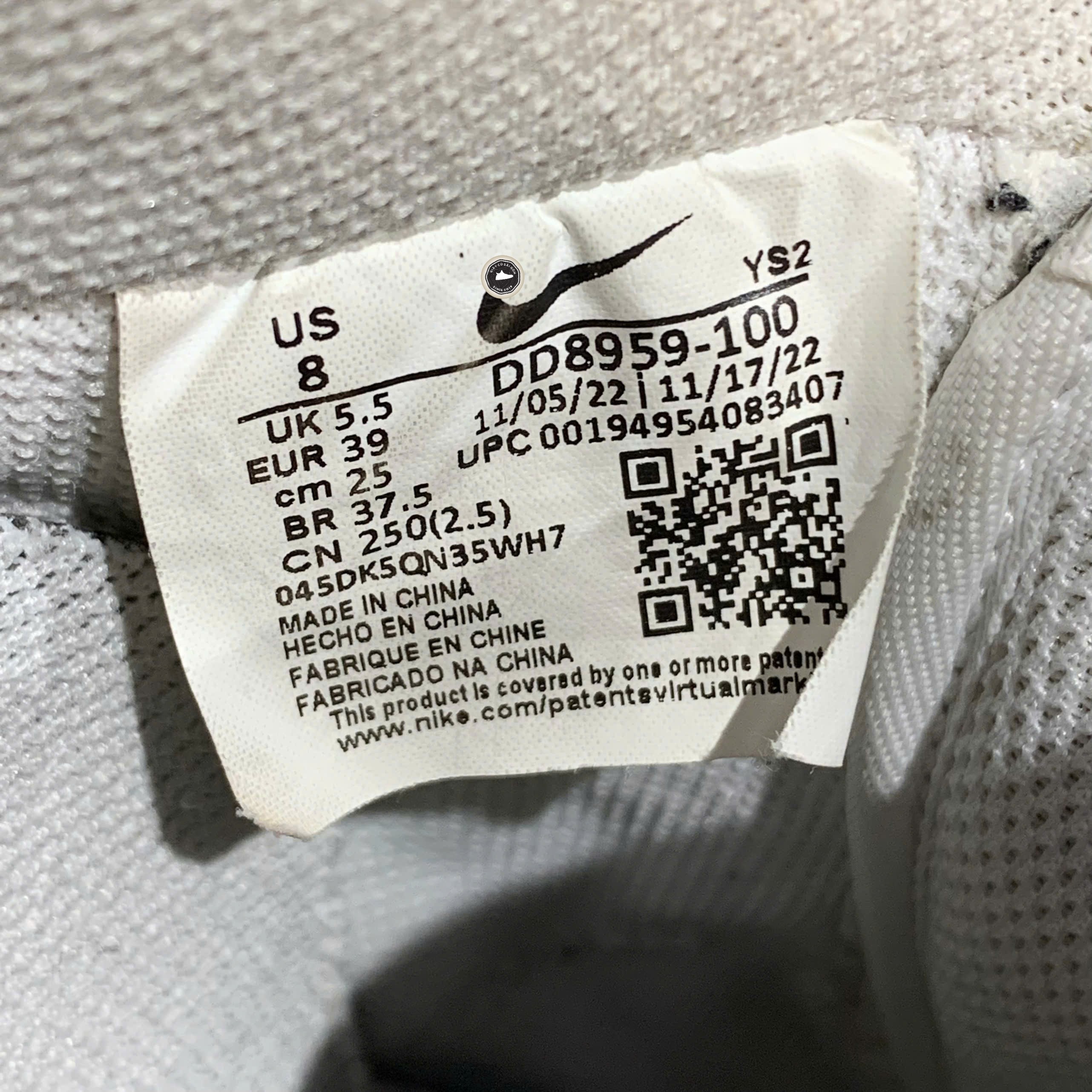 Nike Air Force 1 '07 White - DD8959 100 - Size 39 - GIÀY 2HAND CHÍNH HÃNG PVN24209