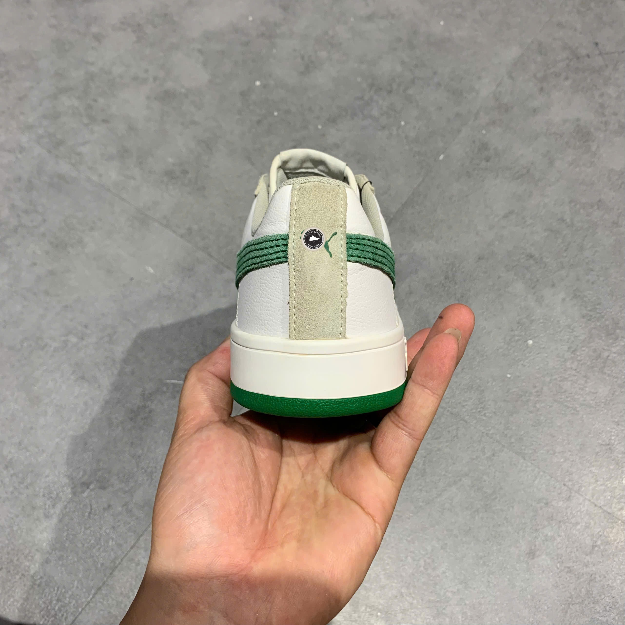 Puma Court Legend Low 'White Amazon Green' - 371931 06 - Size 38.5 - GIÀY 2HAND CHÍNH HÃNG PVN24239