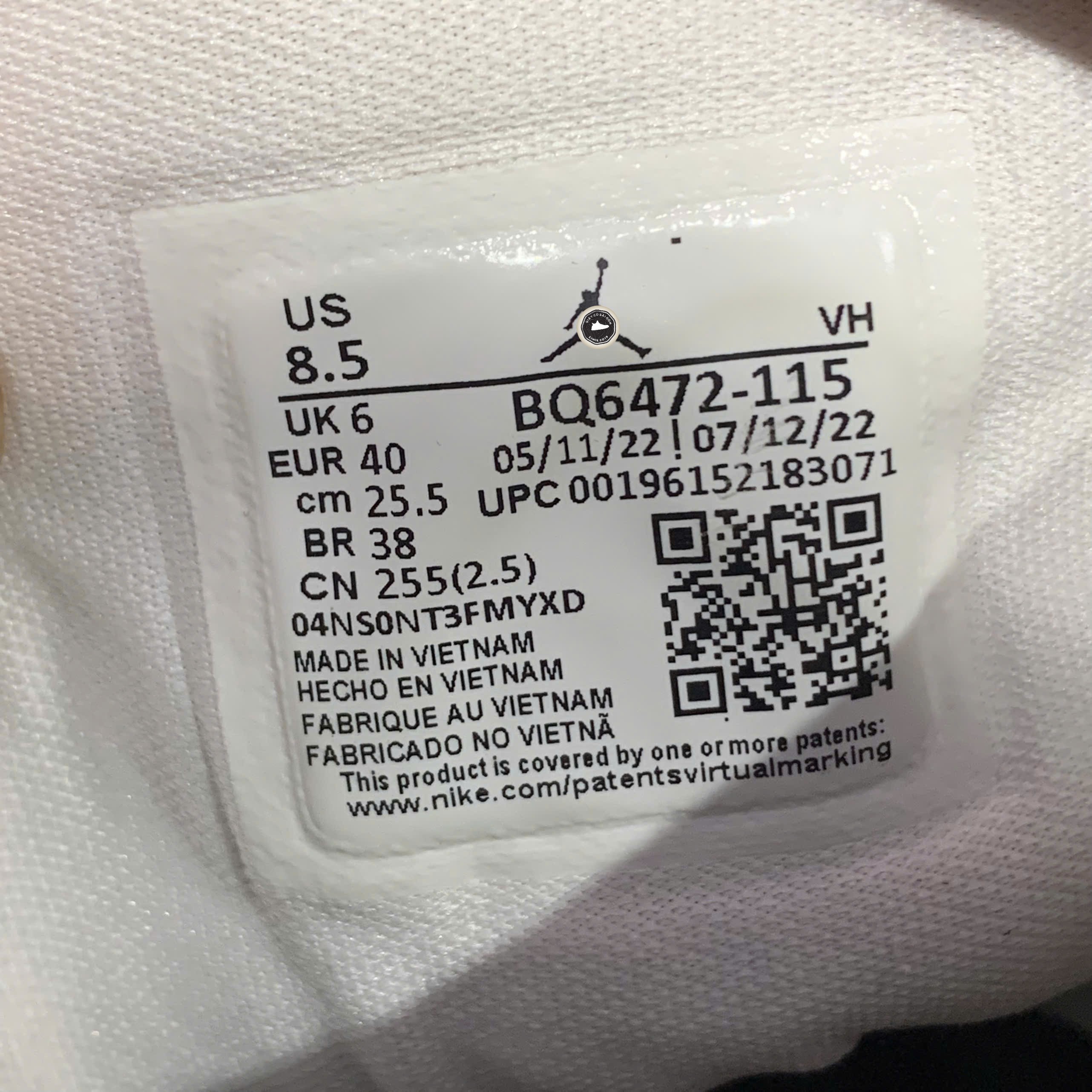 Air Jordan 1 Mid Stealth - BQ6472 115 - Size 40 - GIÀY 2HAND CHÍNH HÃNG 24026