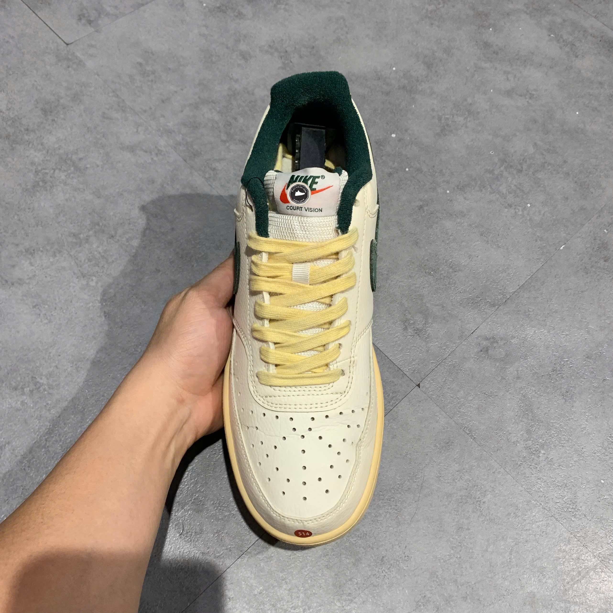 Nike Court Vision Low Sail Pro Green - FD0320 133 - Size 41 - GIÀY 2HAND CHÍNH HÃNG PVN24298