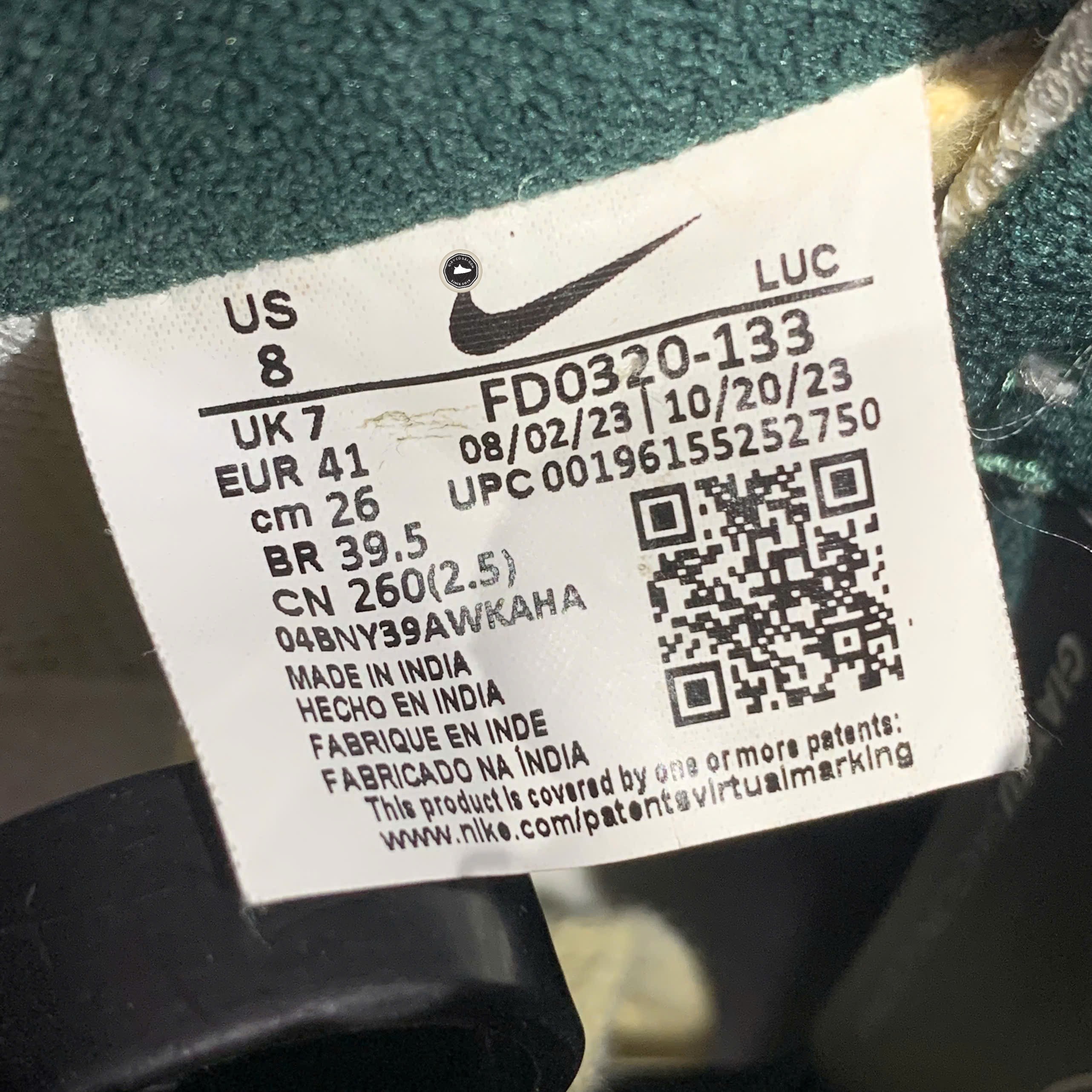 Nike Court Vision Low Sail Pro Green - FD0320 133 - Size 41 - GIÀY 2HAND CHÍNH HÃNG PVN24298