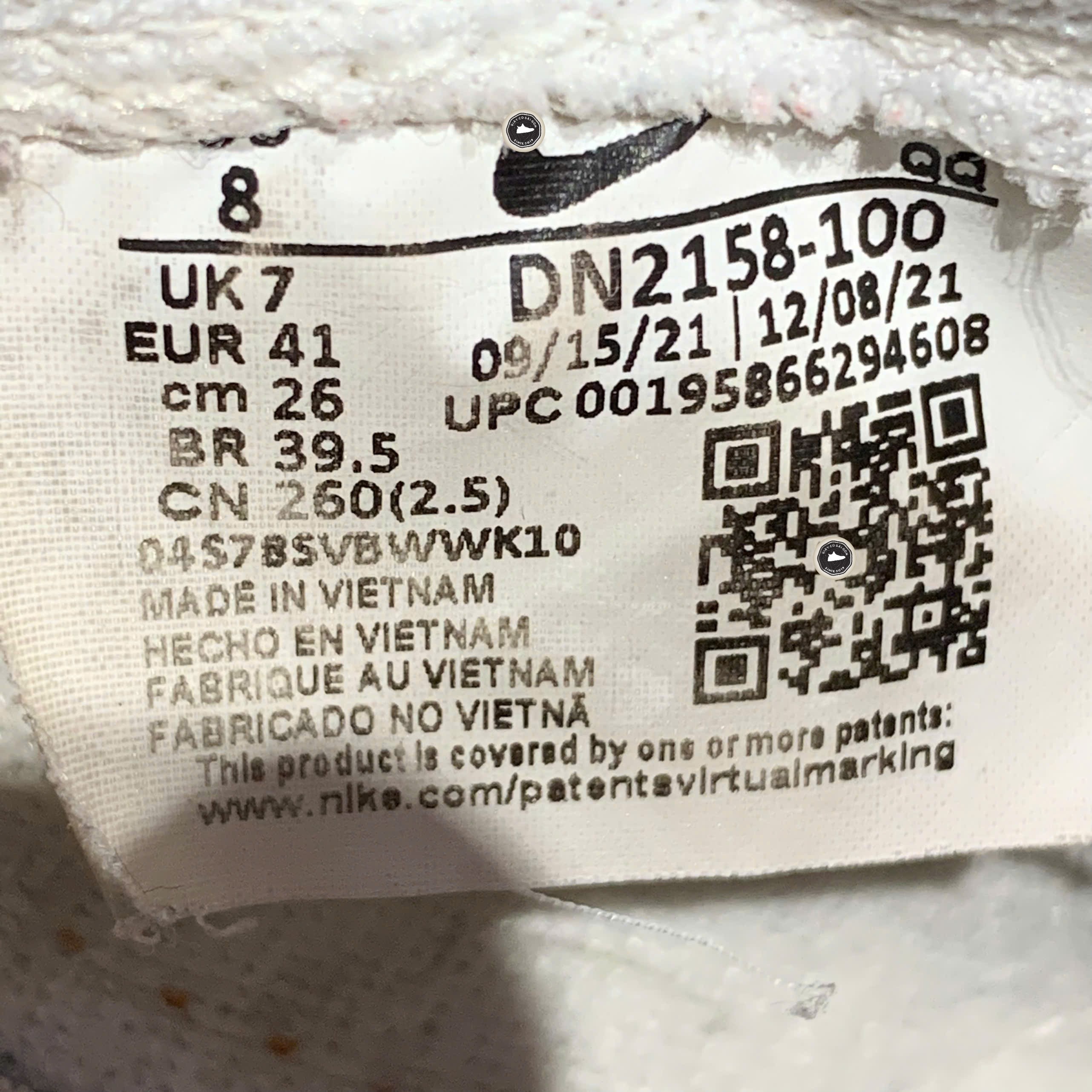 Nike Blazer Low '77 Jumbo White Alpha Orange - DN2158 100 - Size 41 - GIÀY 2HAND CHÍNH HÃNG PVN24188