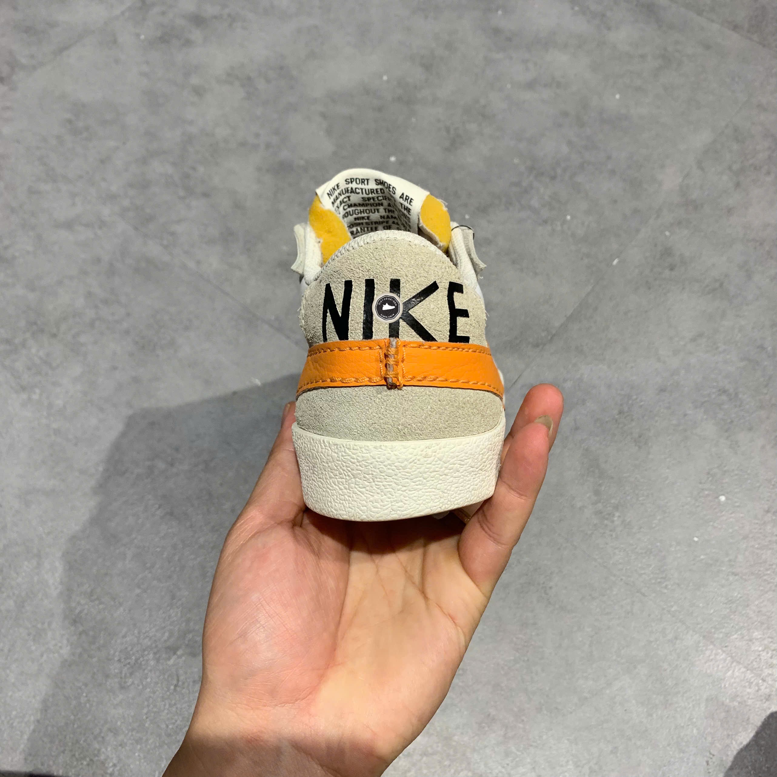 Nike Blazer Low '77 Jumbo White Alpha Orange - DN2158 100 - Size 41 - GIÀY 2HAND CHÍNH HÃNG PVN24188