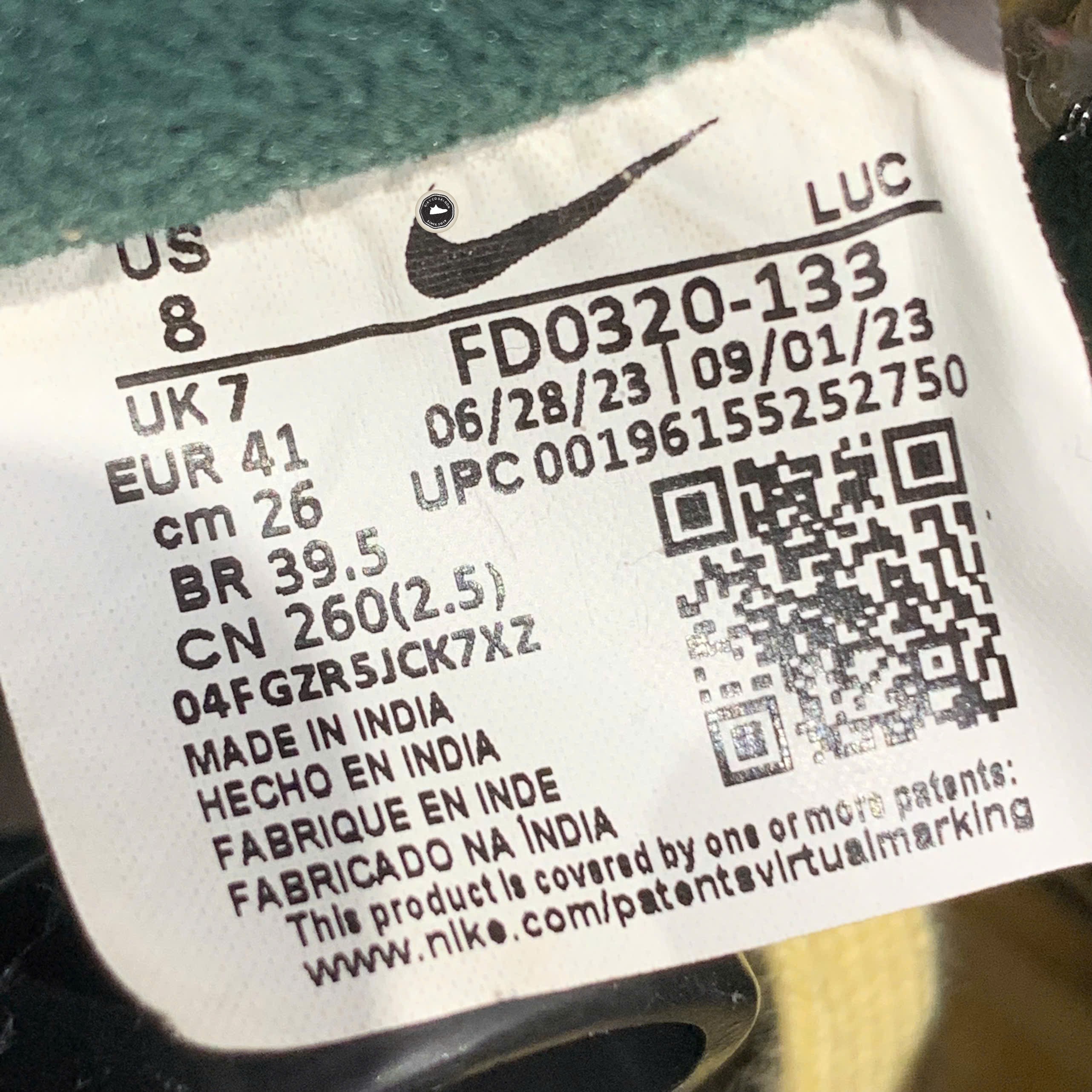 Nike Court Vision Low Sail Pro Green - FD0320 133 - Size 41 - GIÀY 2HAND CHÍNH HÃNG PVN24403