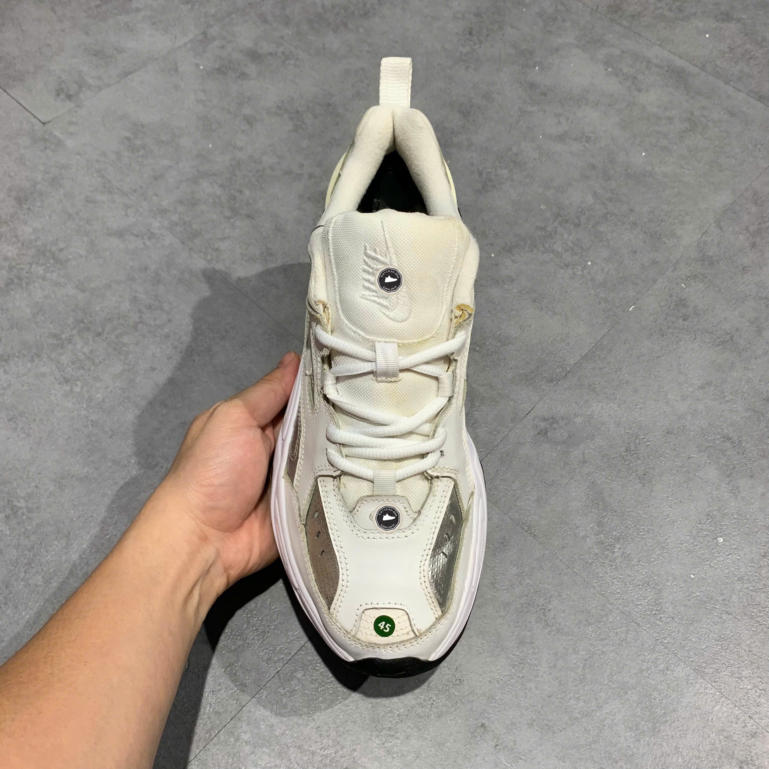 Nike M2K Tekno Essential White Metallic Silver - CJ9583 100 - Size 41 - GIÀY 2HAND CHÍNH HÃNG PVN24161