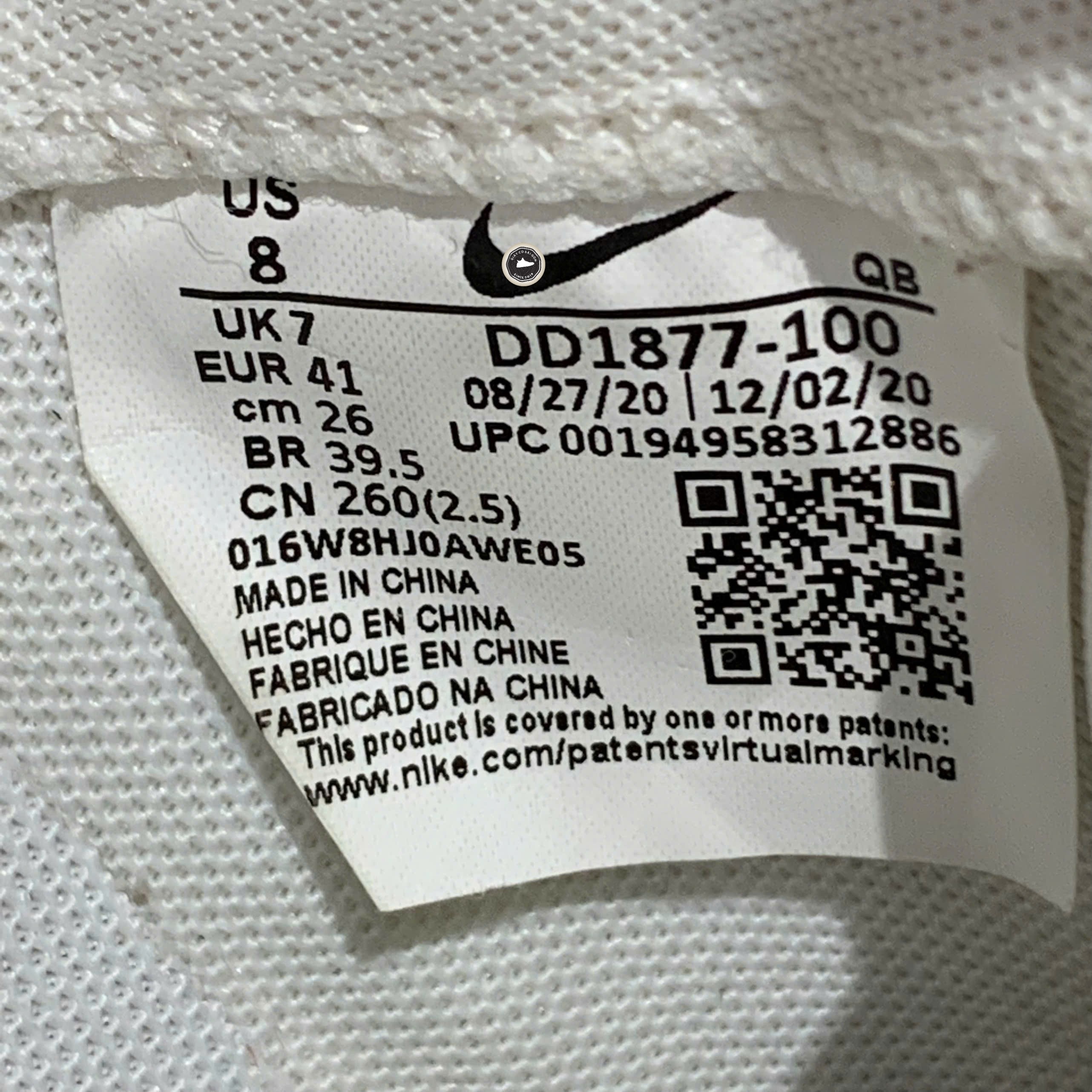 Nike Blazer Low sacai White Magma Orange - DD1877 100 - Size 41 - GIÀY 2HAND CHÍNH HÃNG PVN24113