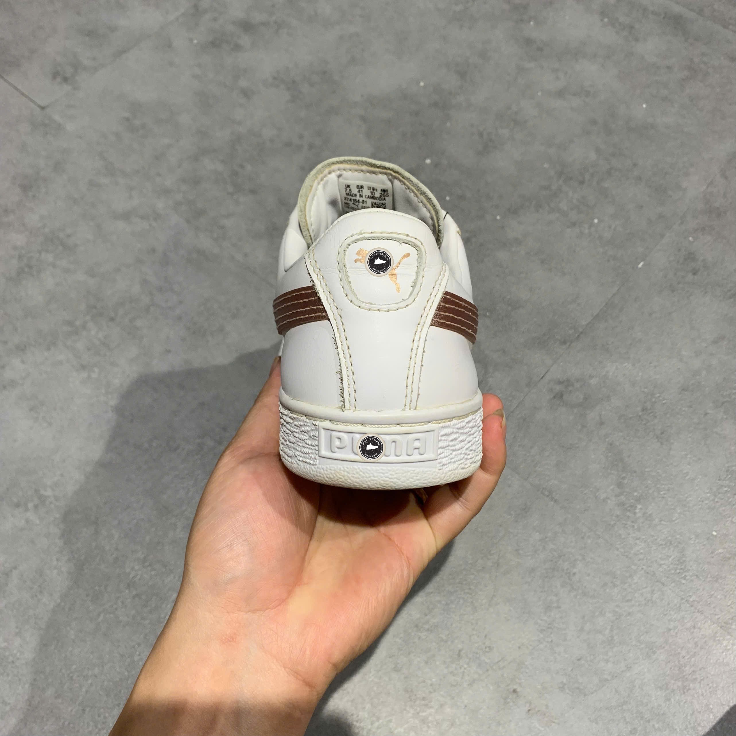 Puma Basket Classic Metallic - 374154 01 - Size 41 - GIÀY 2HAND CHÍNH HÃNG PVN24543