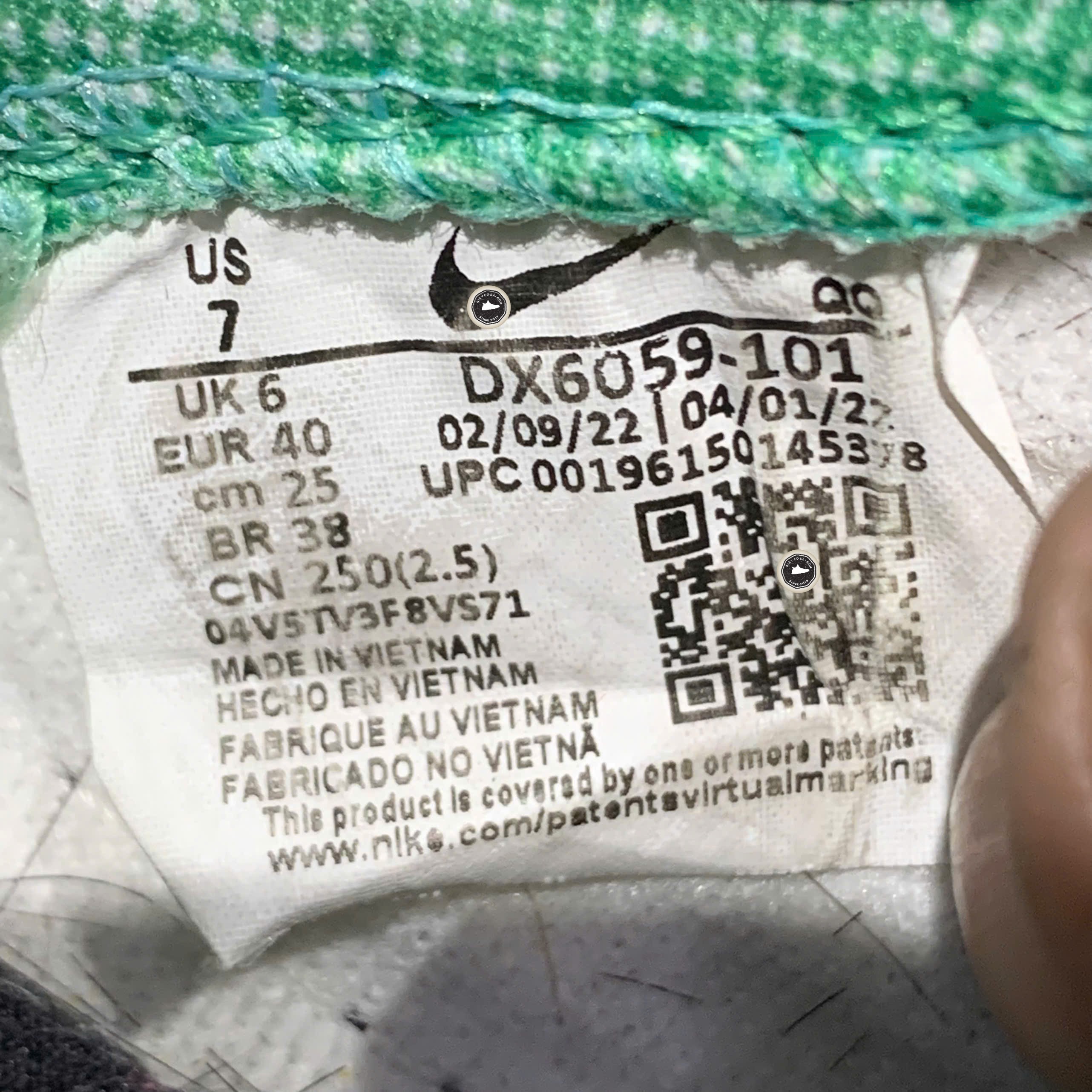 Nike Blazer Low '77 Jumbo Mighty Swooshers - DX6059 101 - Size 40 - GIÀY 2HAND CHÍNH HÃNG PVN24414