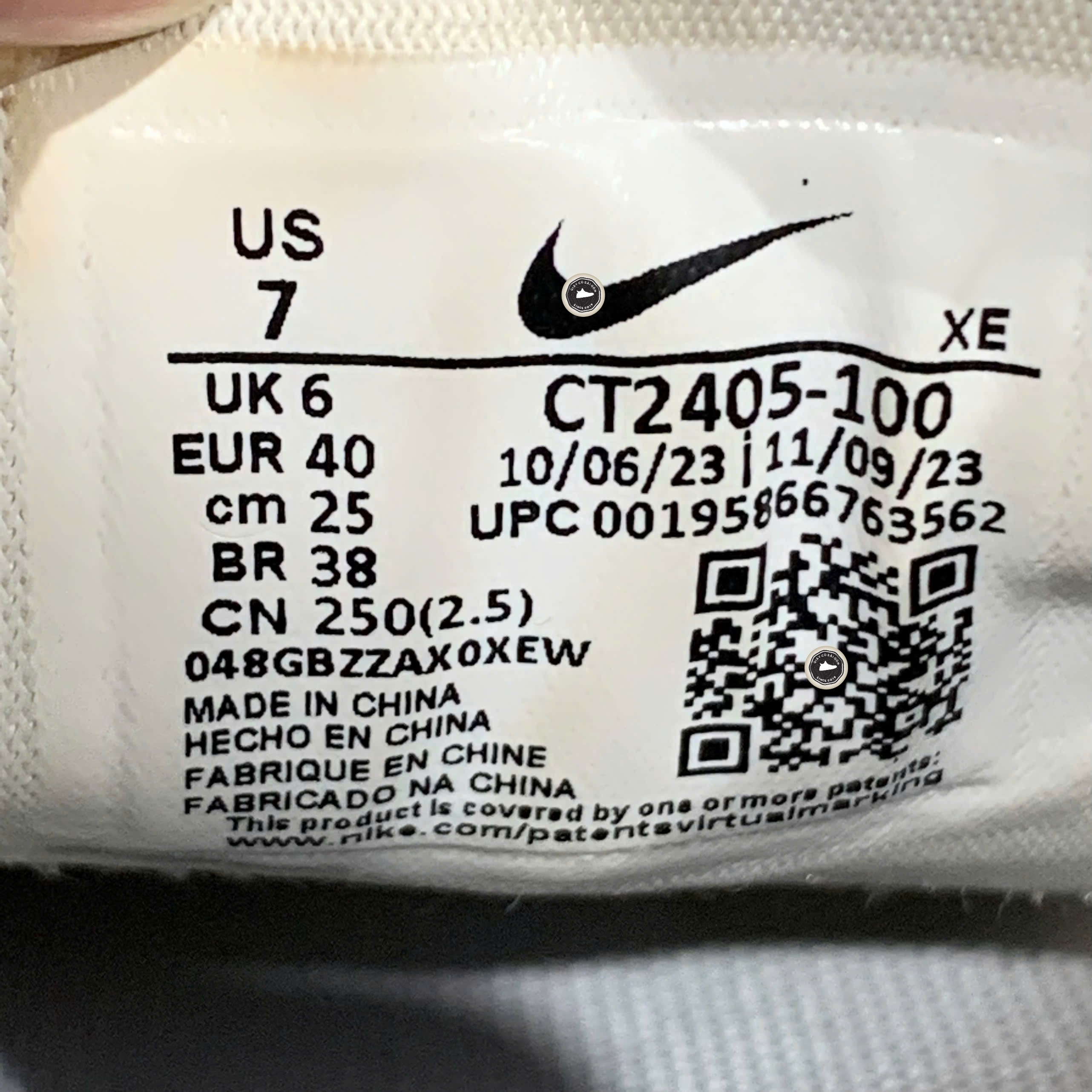 Nike Air Zoom Rival Fly 3 'White Metallic Gold' - CT2405 100 - Size 40 - GIÀY 2HAND CHÍNH HÃNG PVN24126