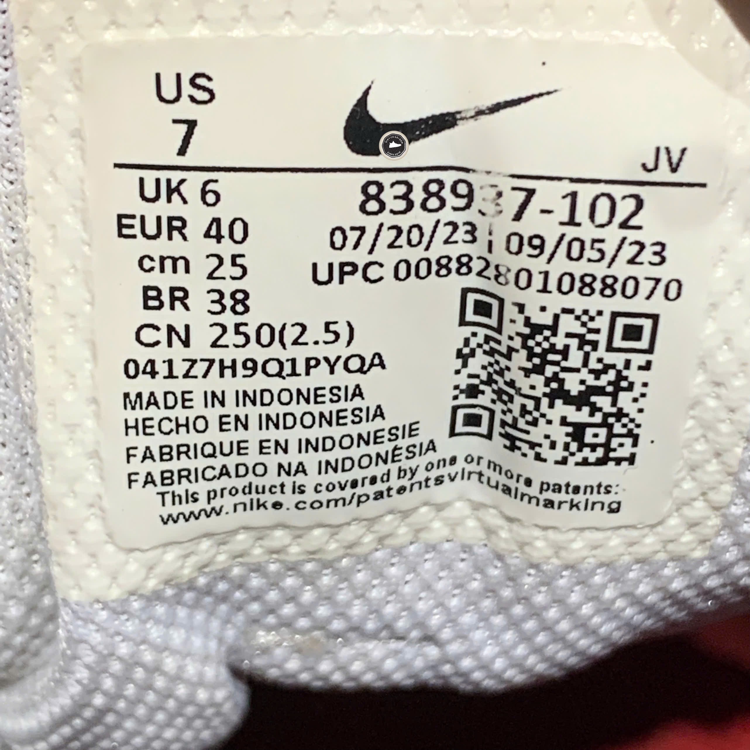 Nike Court Borough Low - 838937 102 - Size 40 - GIÀY 2HAND CHÍNH HÃNG PVN24523