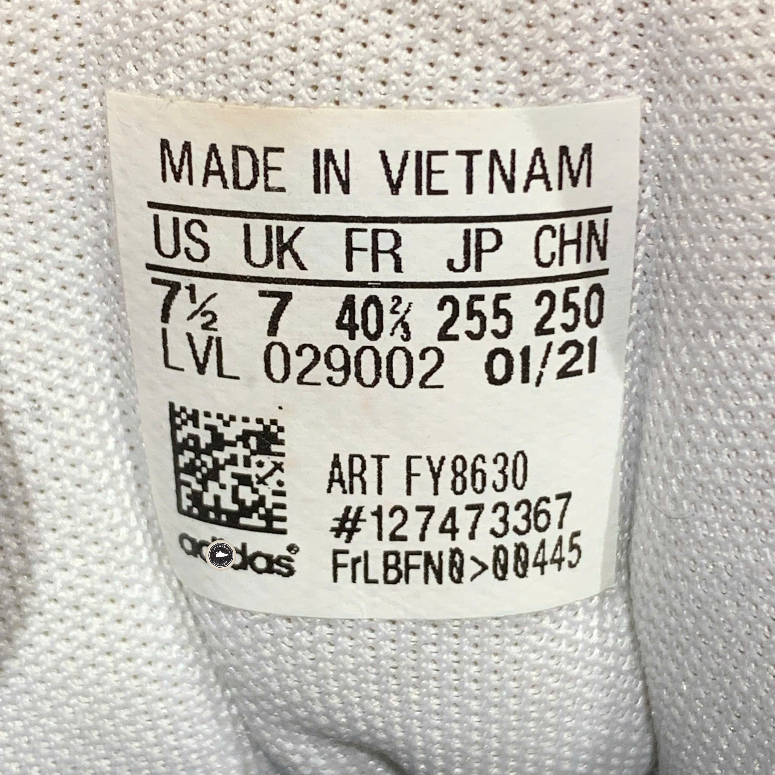 Adidas Hoops 2.0 White Brown - FY8630 - Size 40 2/3 - GIÀY 2HAND CHÍNH HÃNG PVN24337