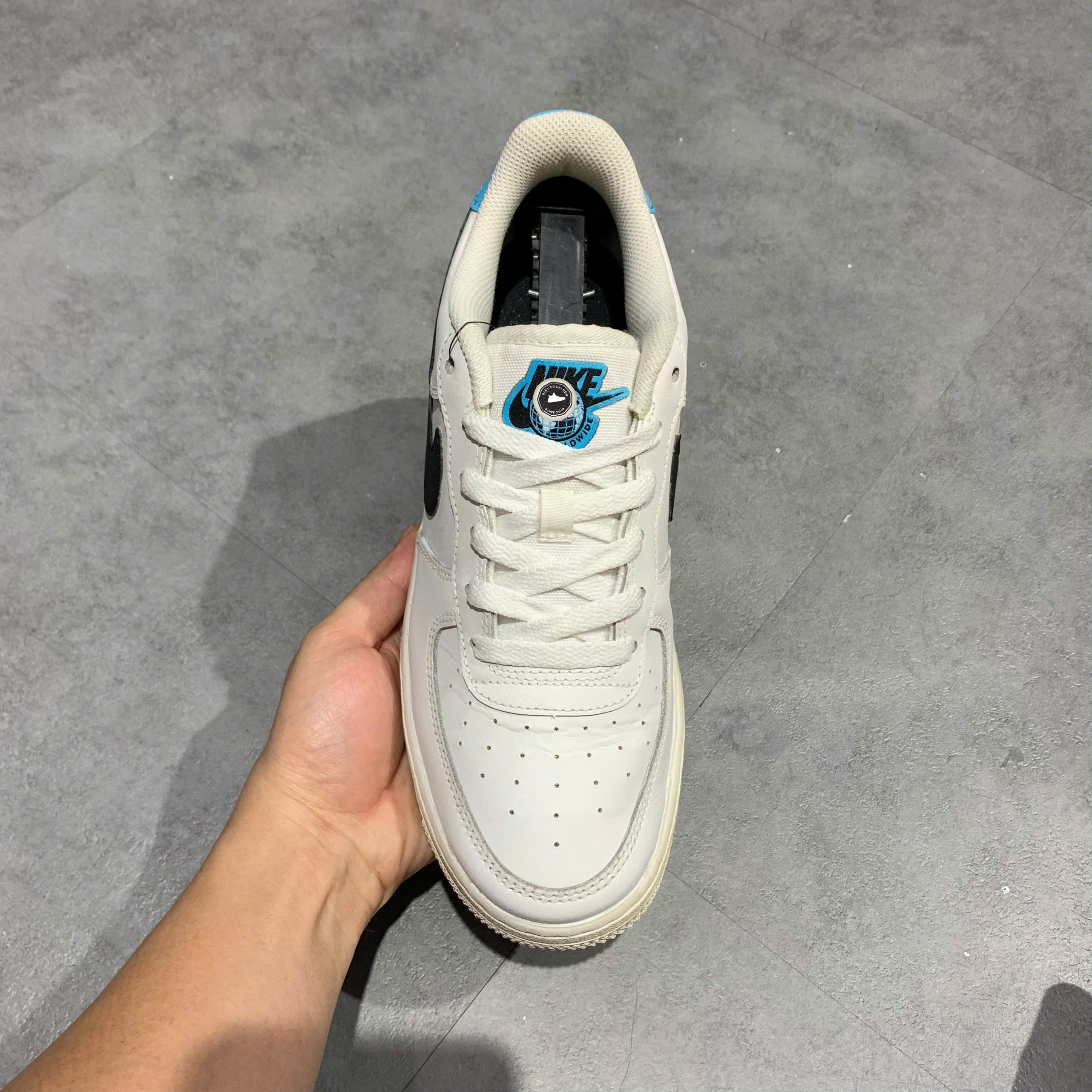 Nike Air Force 1 Low '07 Worldwide Pack Blue Fury (GS) - CN8533 100 - Size 40 - GIÀY 2HAND CHÍNH HÃNG PVN24223