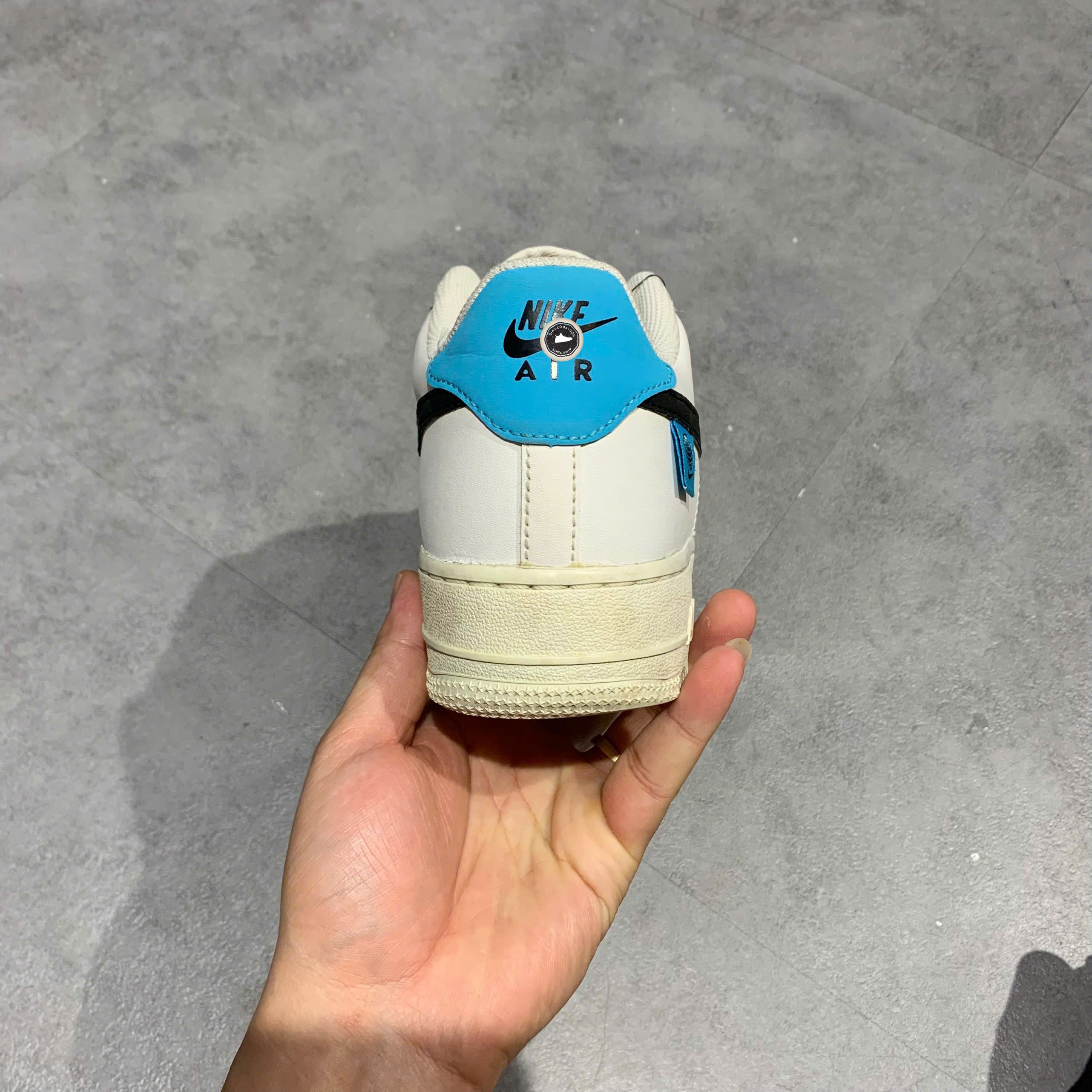 Nike Air Force 1 Low '07 Worldwide Pack Blue Fury (GS) - CN8533 100 - Size 40 - GIÀY 2HAND CHÍNH HÃNG PVN24223