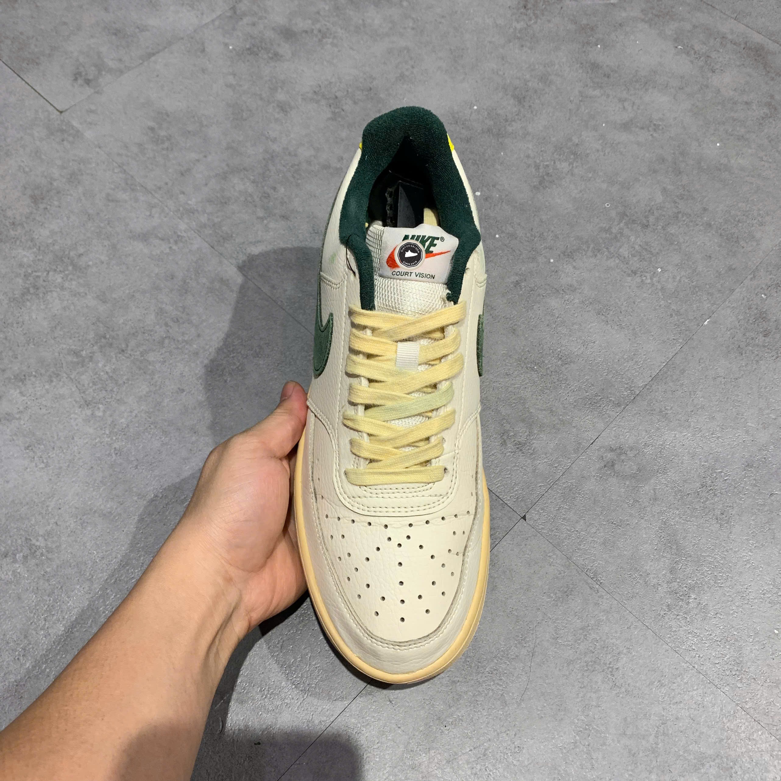Nike Court Vision Low Sail Pro Green - FD0320 133 - Size 42 - GIÀY 2HAND CHÍNH HÃNG PVN24779