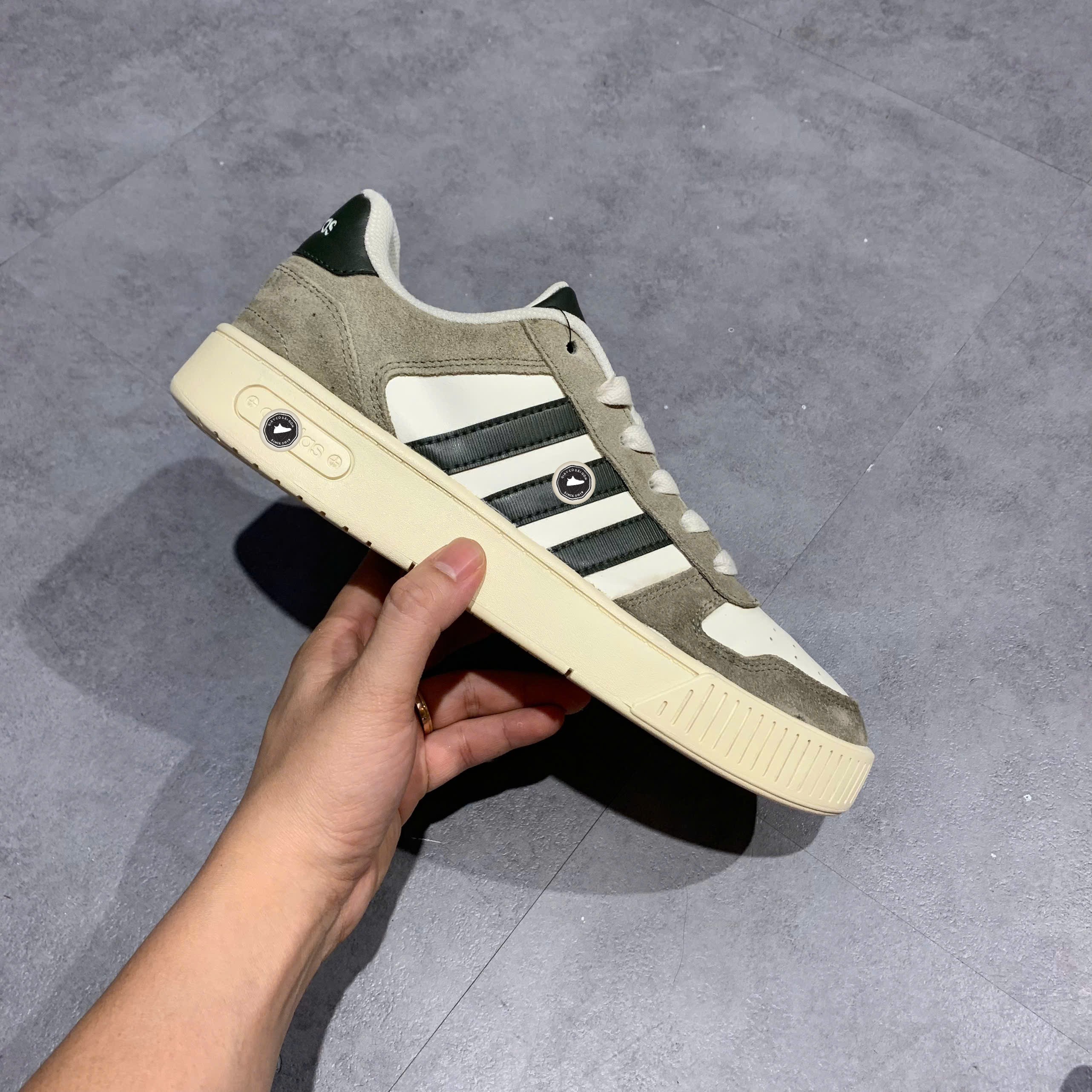 Adidas D-Pad Classic Grey Dark Green - JI2548 - Size 42 - GIÀY 2HAND CHÍNH HÃNG PVN24722