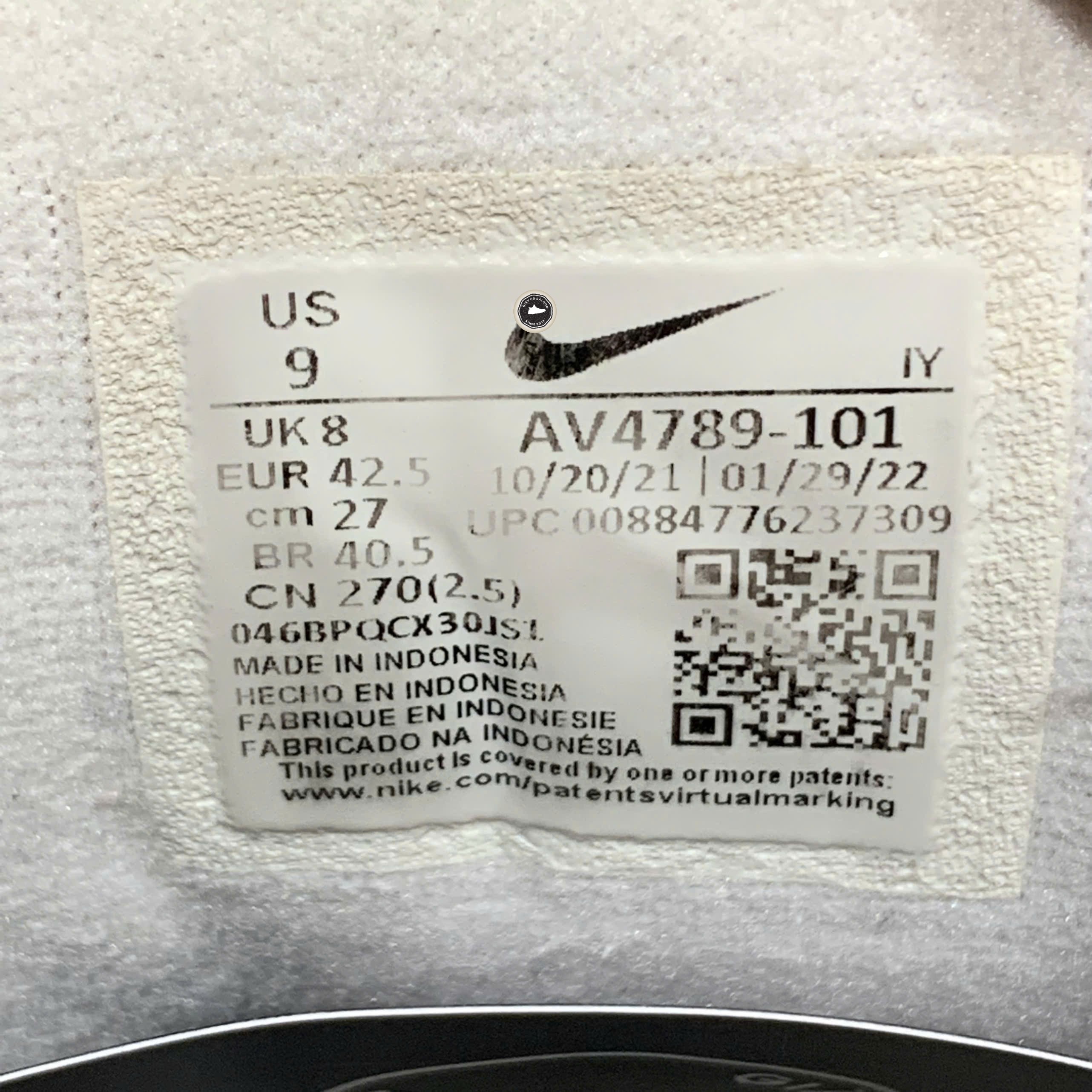 Nike M2K Tekno White Pure Platinum - AV4789 101 - Size 42.5 - GIÀY 2HAND CHÍNH HÃNG PVN24611