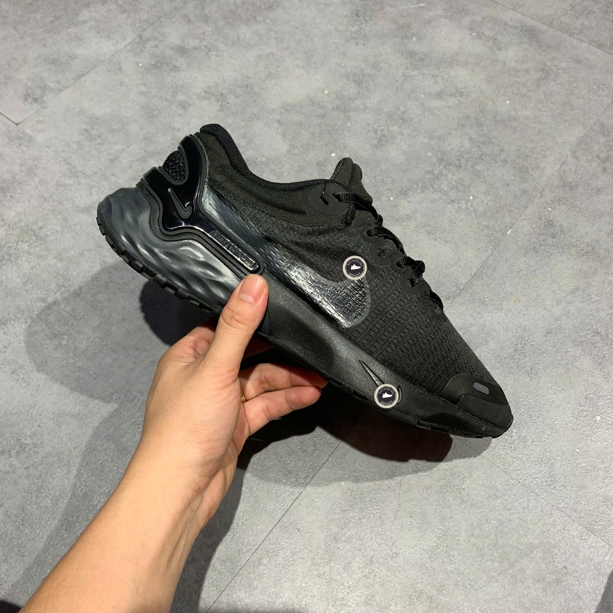 Nike Renew Run 3 Black Dark Smoke Grey - DC9413 003 - Size 42 - GIÀY 2HAND CHÍNH HÃNG PVN24625