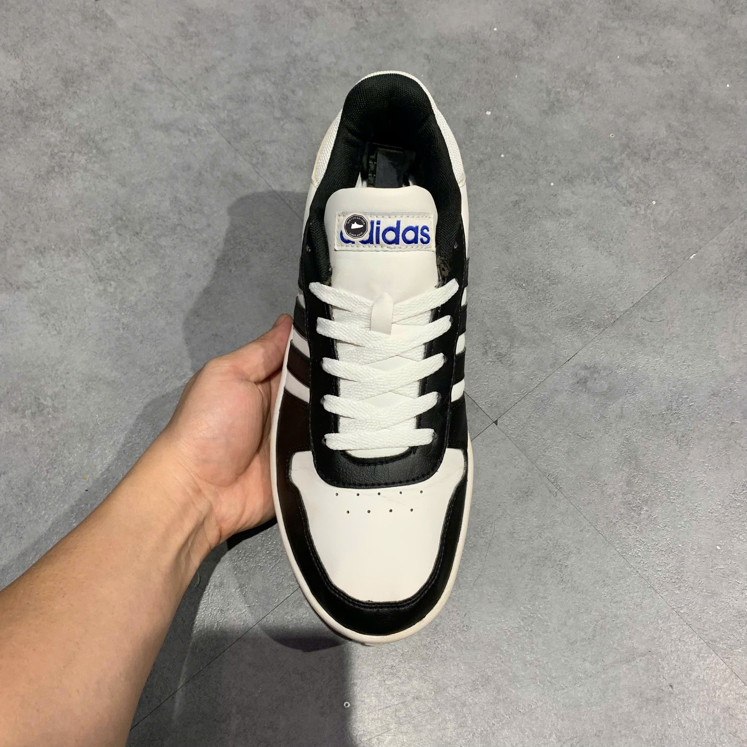 Adidas Hoops 2.0 'White Royal Blue' - FW5994 - Size 44 - GIÀY 2HAND CHÍNH HÃNG PVN24609