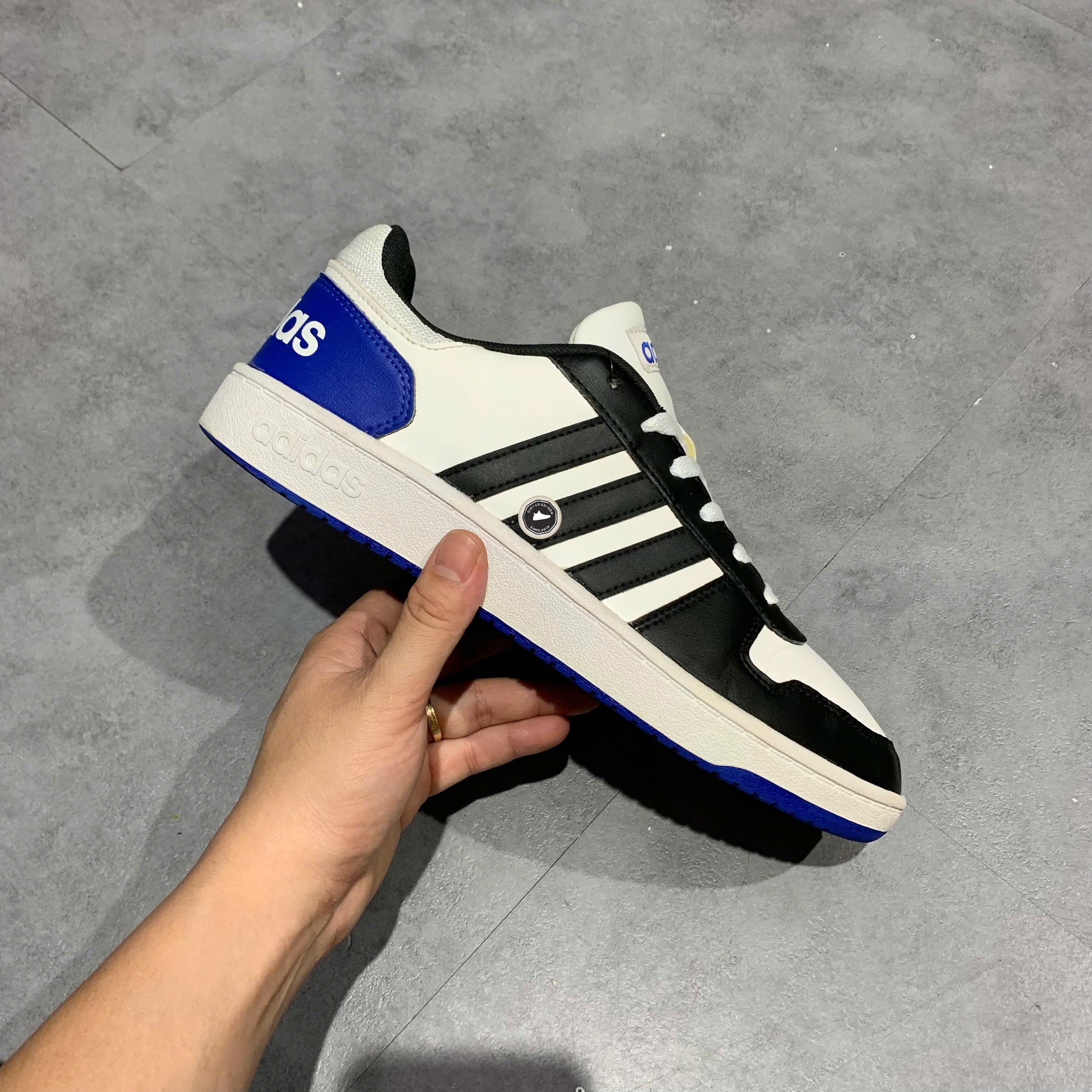 Adidas Hoops 2.0 'White Royal Blue' - FW5994 - Size 44 - GIÀY 2HAND CHÍNH HÃNG PVN24609