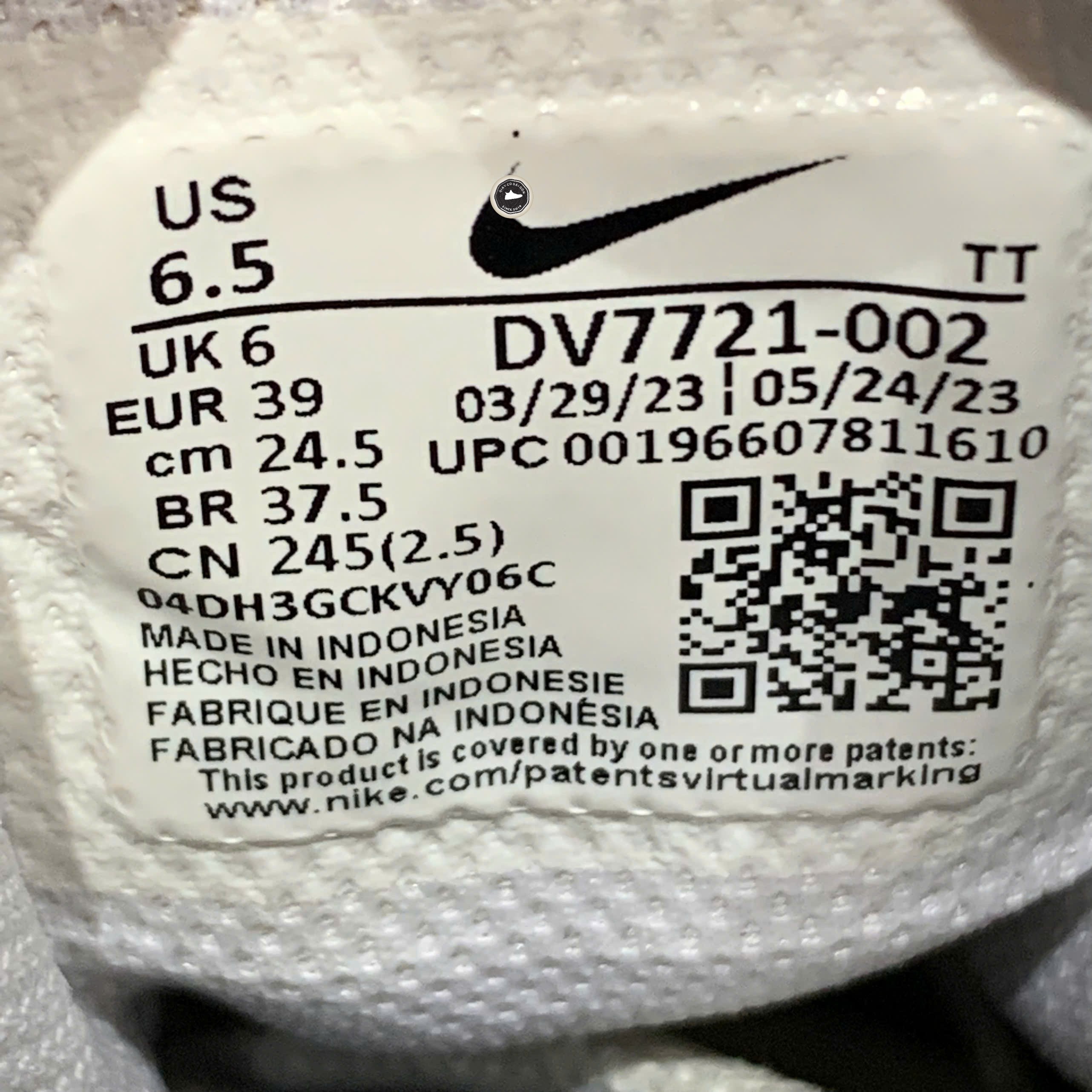 Nike Air Max TW Pure Platinum White - DV7721 002 - Size 39 - GIÀY 2HAND CHÍNH HÃNG PVN24635