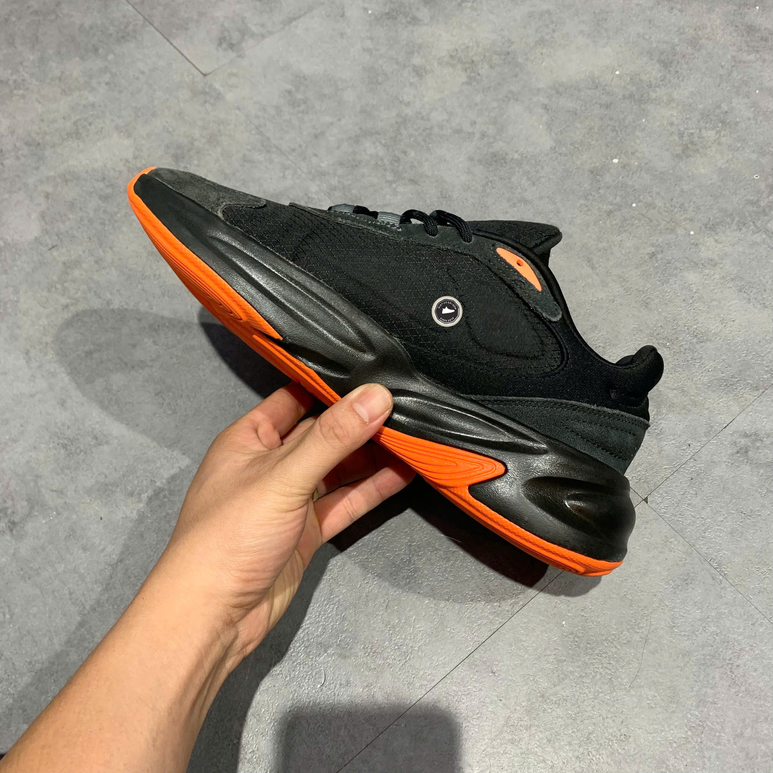 Adidas Ozelle Cloudfoam Black Orange - GX6768 - Size 39 1/3 - GIÀY 2HAND CHÍNH HÃNG PVN24680