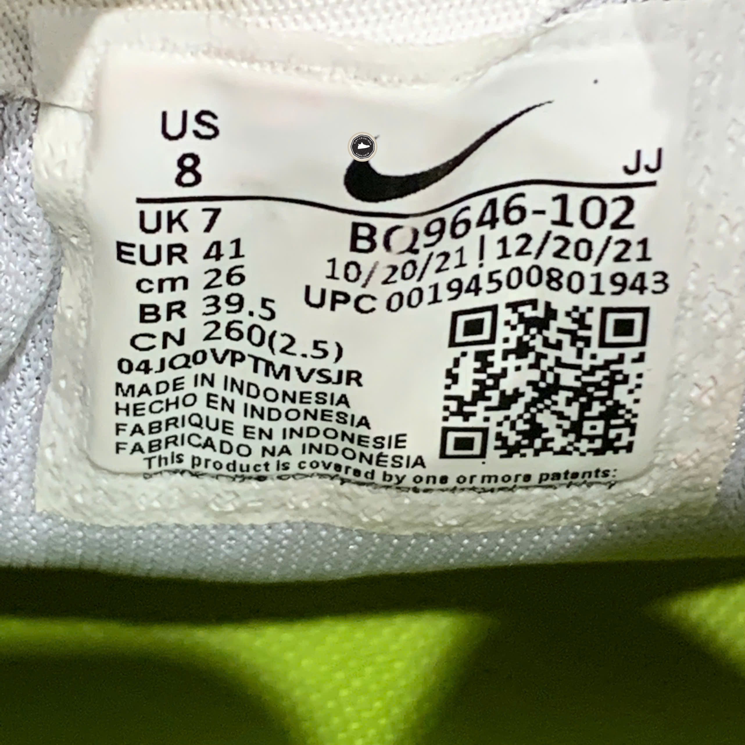 Nike Air Zoom Pegasus 37 - BQ9646 102 - Size 41 - GIÀY 2HAND CHÍNH HÃNG PVN24763