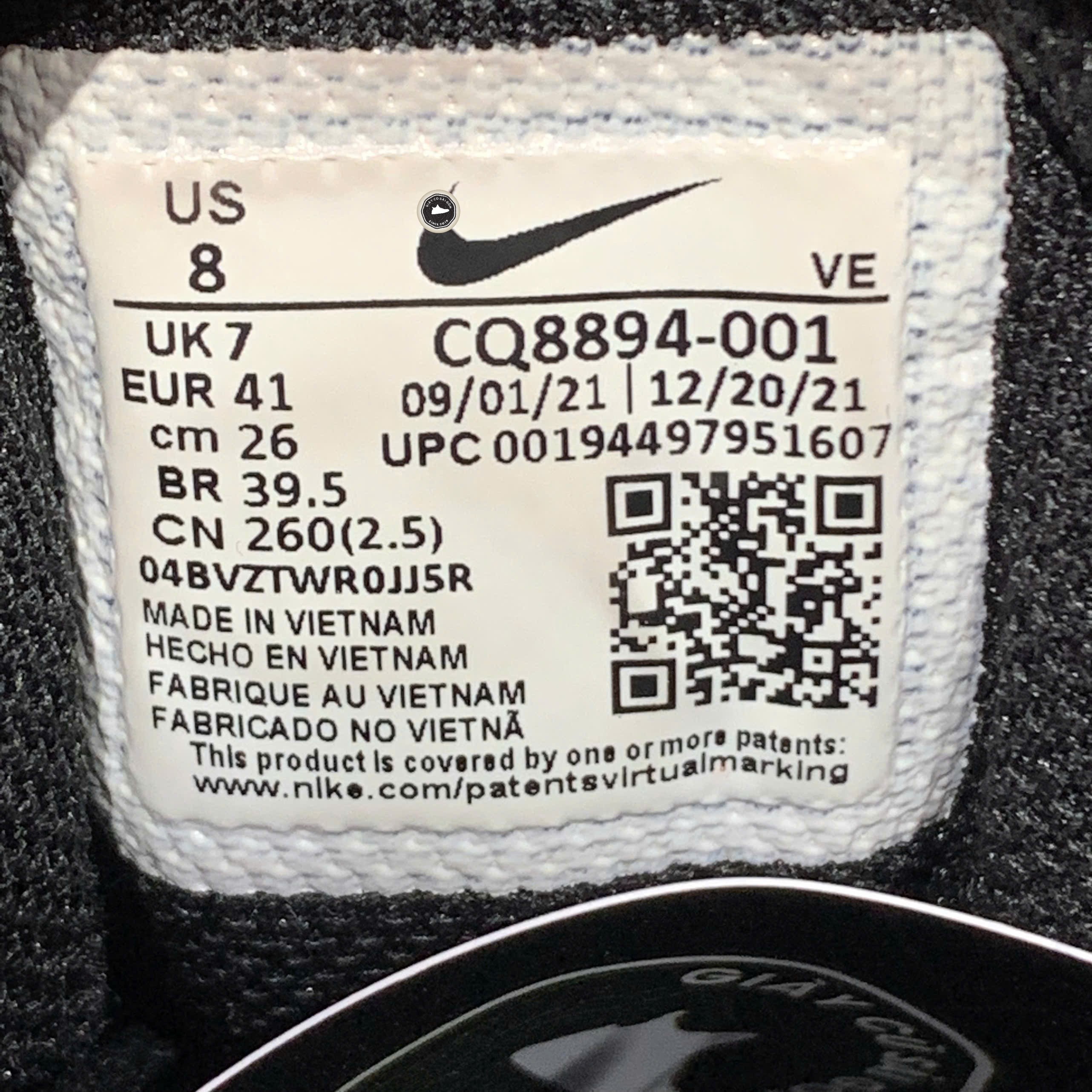 Nike Quest 3 Shield - CQ8894 001 - Size 41 - GIÀY 2HAND CHÍNH HÃNG PVN24699