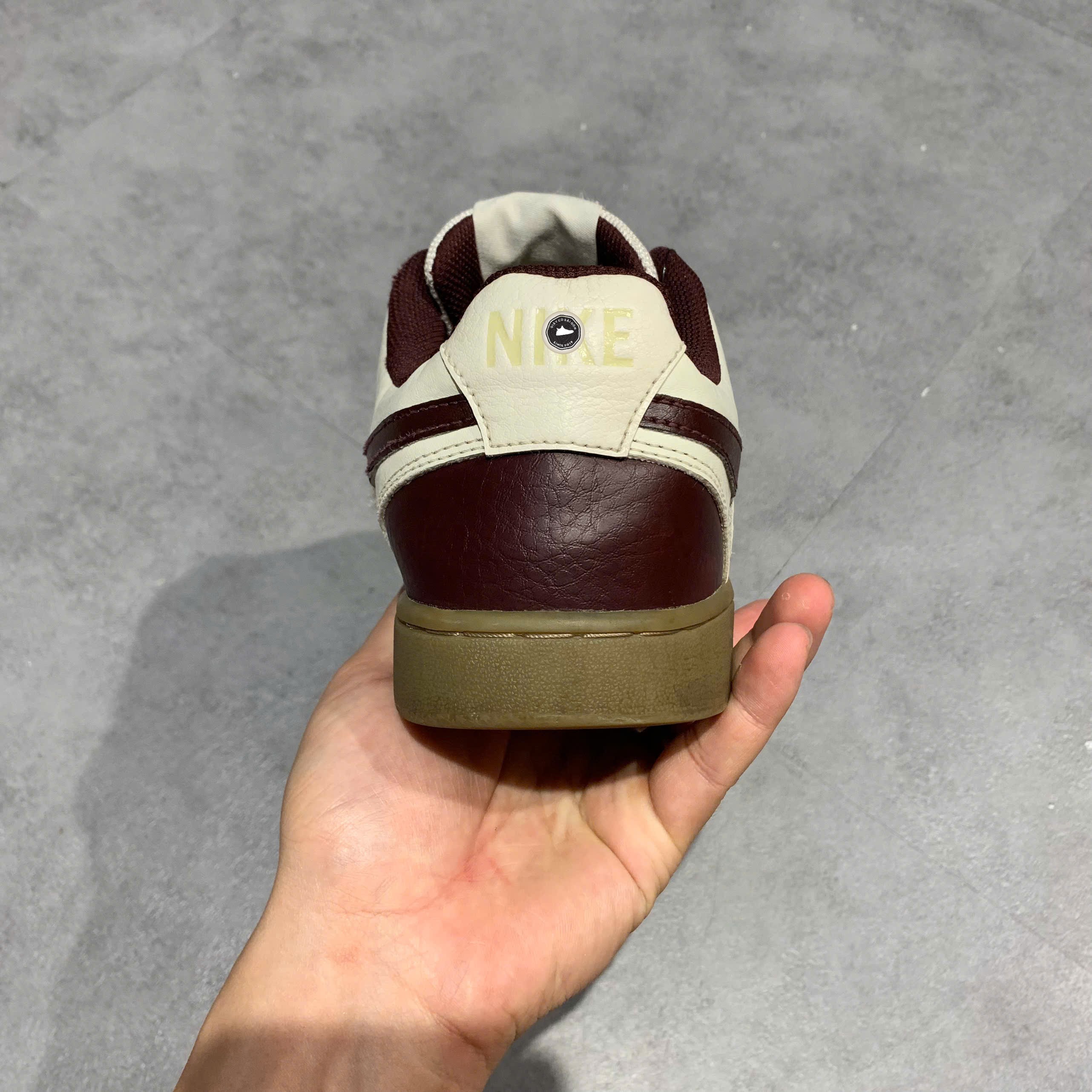 Nike Court Vision Low 'Sail Burgundy Crush' - HV2530 101 - Size 42.5 - GIÀY 2HAND CHÍNH HÃNG PVN24902