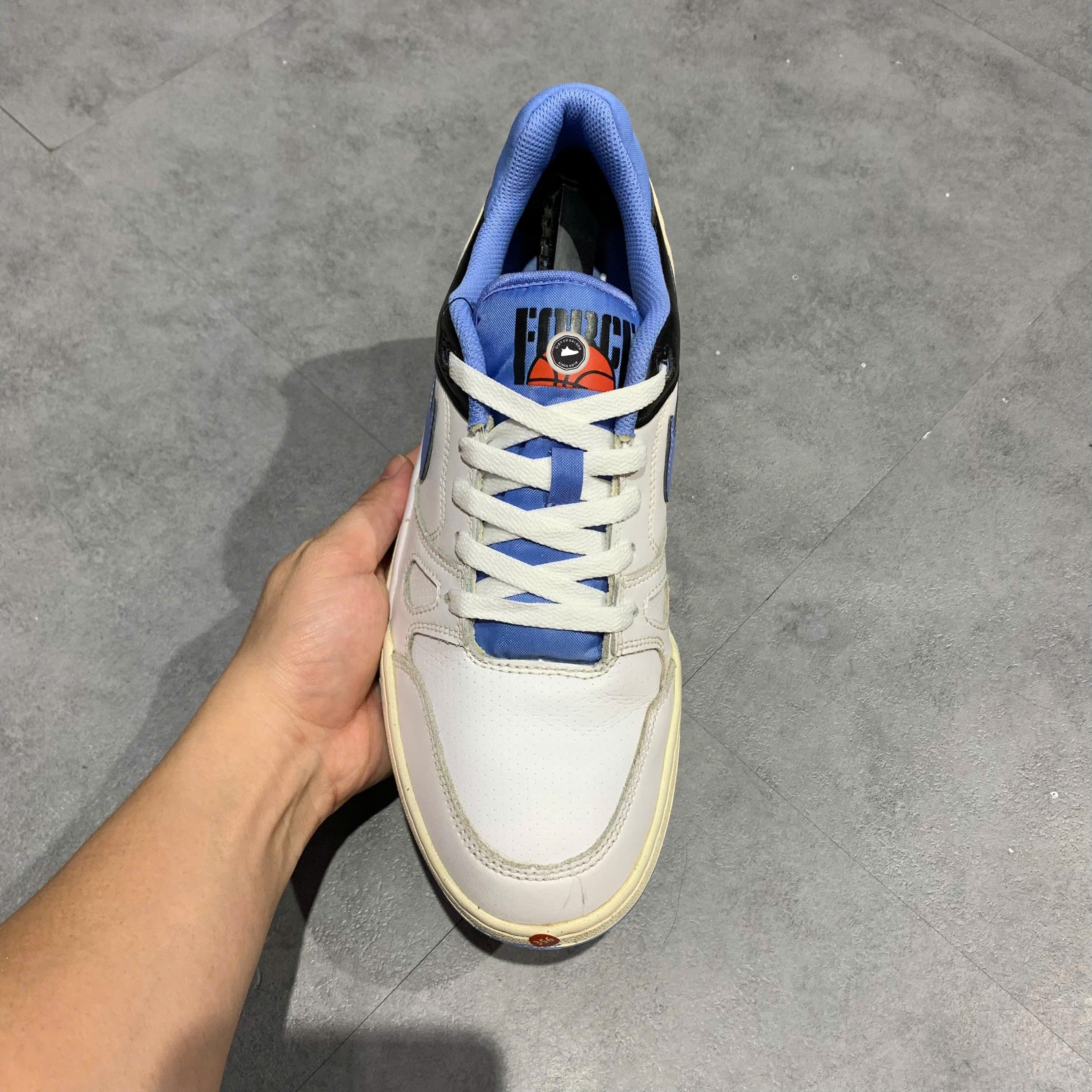 Nike Full Force Low White Black Polar - FB1362 100 - Size 43 - GIÀY 2HAND CHÍNH HÃNG PVN24922