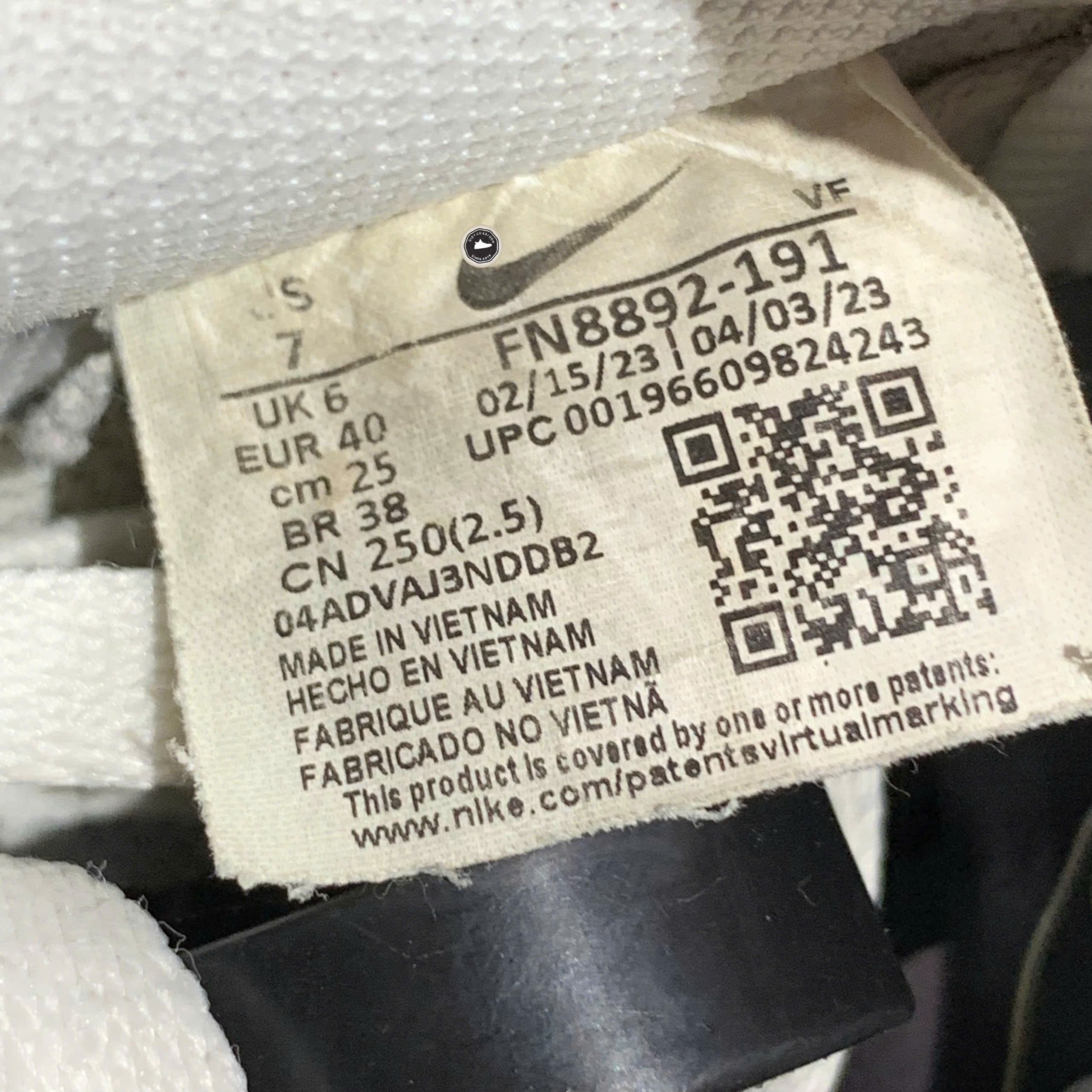 Nike Air Force 1 Low '07 LV8 'X's and O's' - FN8892 191 - Size 40 - GIÀY 2HAND CHÍNH HÃNG PVN24780