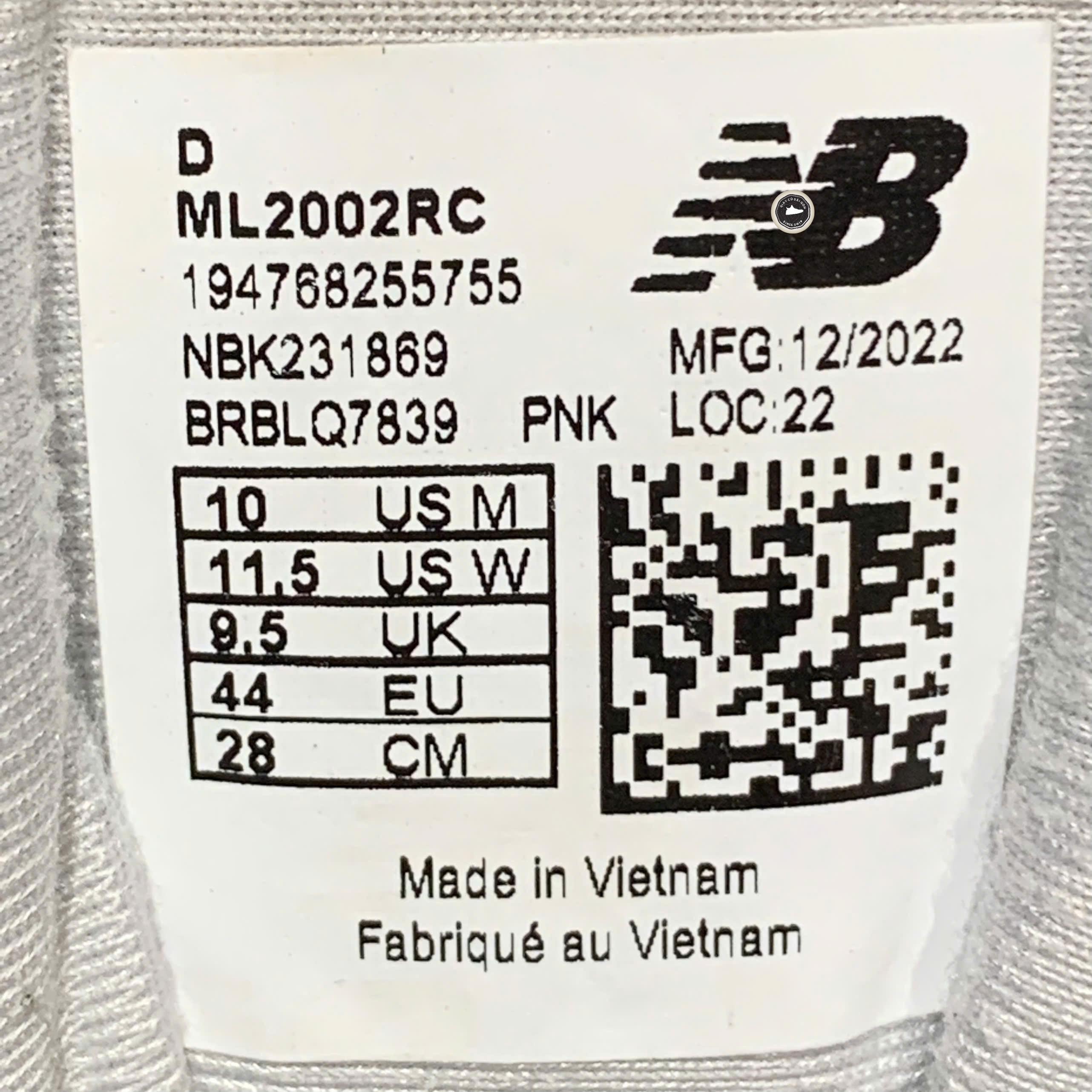 New Balance 2002R Marblehead - ML2002RC - Size 44 - GIÀY 2HAND CHÍNH HÃNG PVN25001