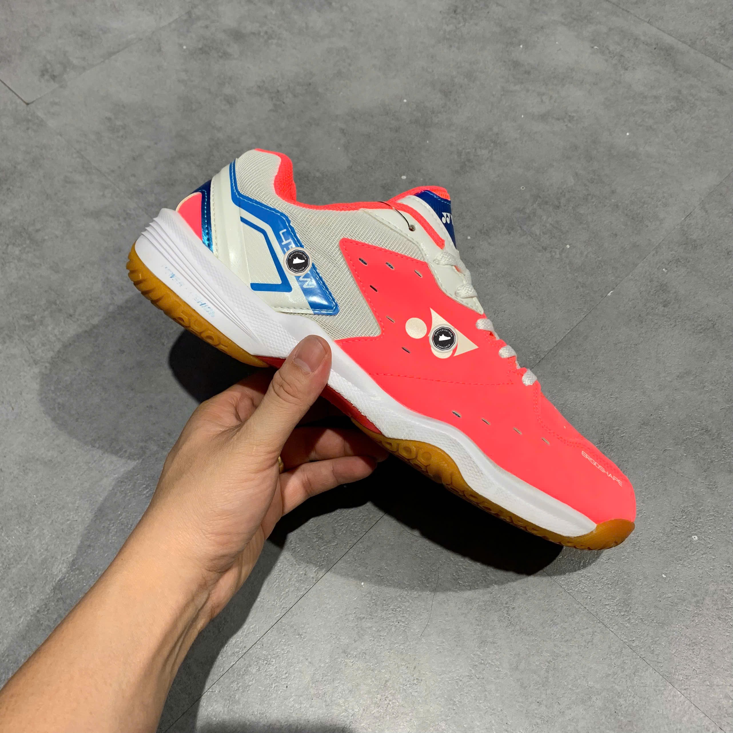 Giày Cầu Lông Yonex Power Cushion 450W Pink White - Size 42 - GIÀY 2HAND CHÍNH HÃNG PVN25113