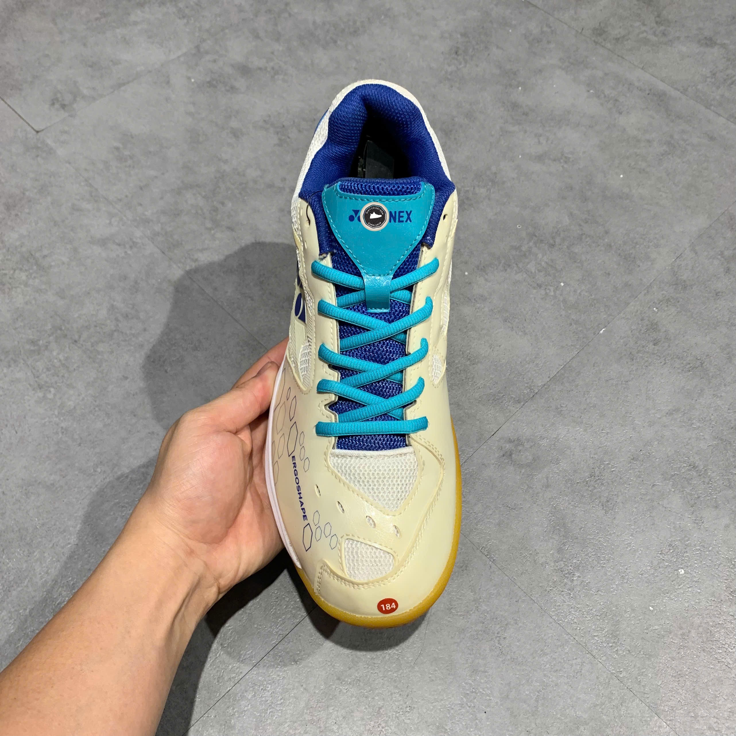 Yonex Power Cushion SHB101CR Trắng Xanh - SHBCR101CR TRẮNG XANH - Size 42 - GIÀY 2HAND CHÍNH HÃNG PVN25156