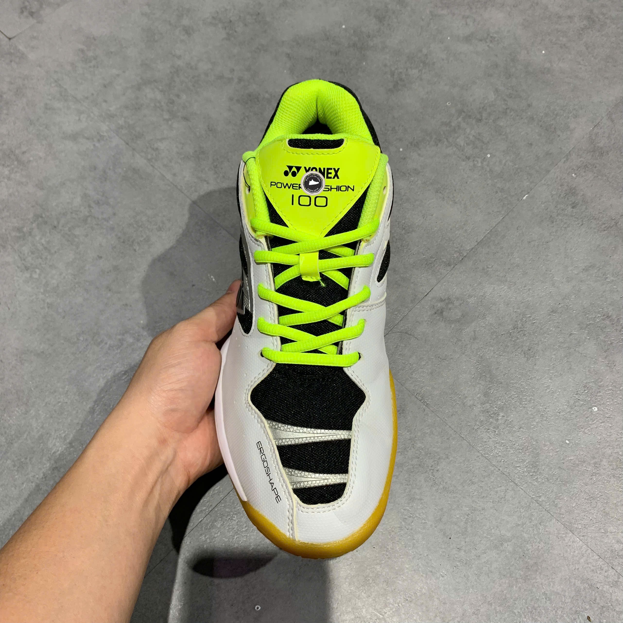 Yonex Power Cushion 101CR - SHB101CR TRẮNG XANH CHUỐI - Size 42 - GIÀY 2HAND CHÍNH HÃNG PVN25069