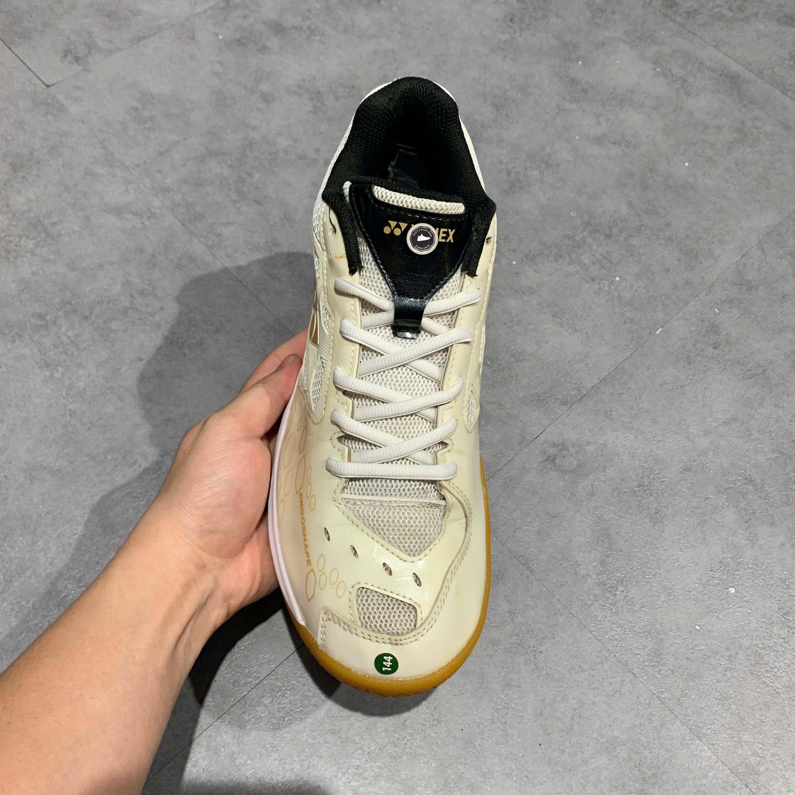 Yonex Power Cushion 101CR White Gold - SHB101CR TRẮNG VÀNG - Size 42 - GIÀY 2HAND CHÍNH HÃNG PVN25064