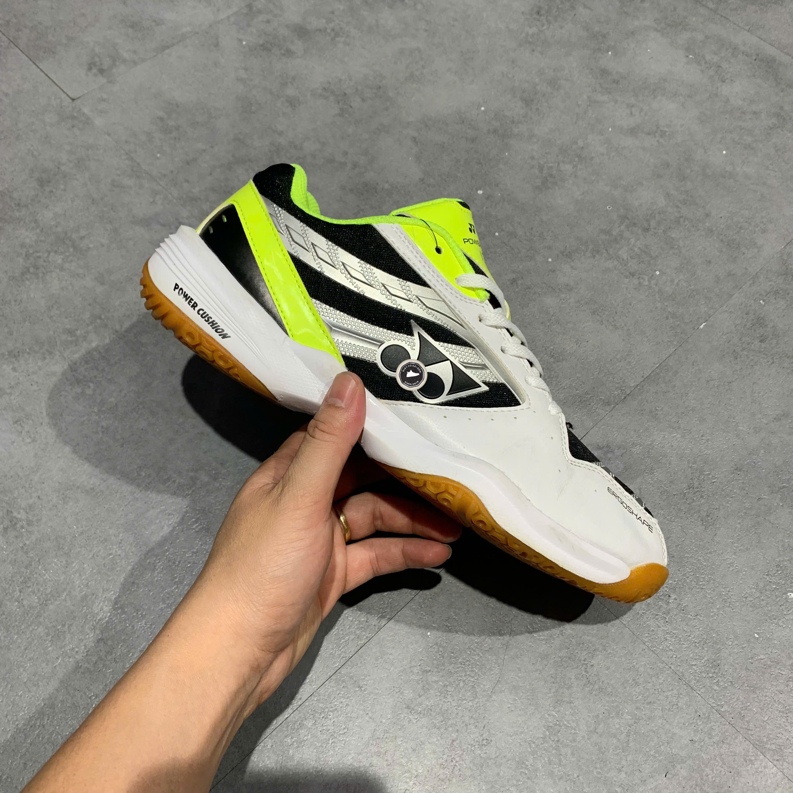 Yonex Power Cushion 100CR White Lime - SHB 100CR TRẮNG XANH CHUỐI - Size 41 - GIÀY 2HAND CHÍNH HÃNG PVN25237