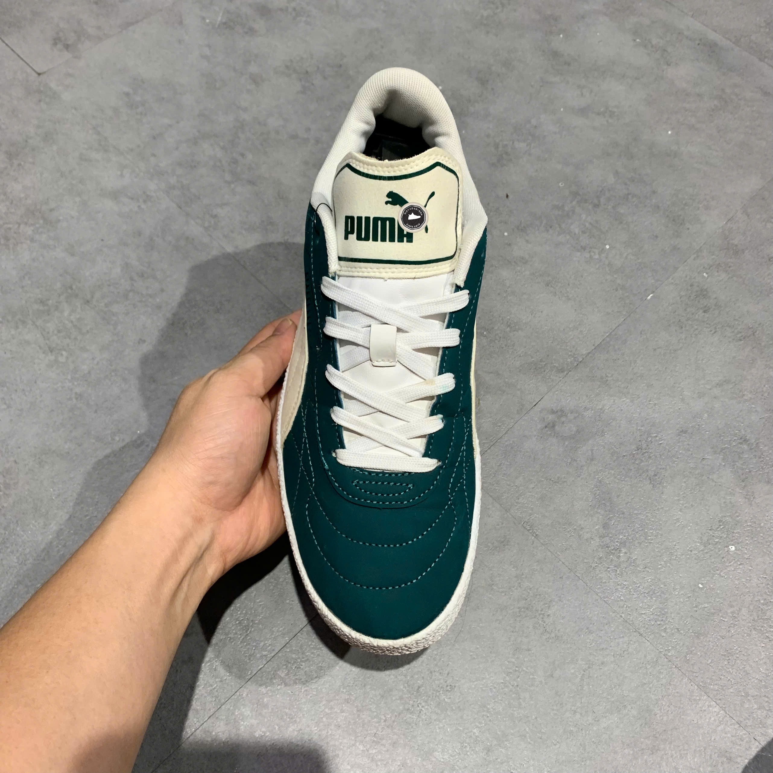 Puma Club Zone Varsity Green White - 391168-02 - Size 40.5 - GIÀY 2HAND CHÍNH HÃNG PVN25348
