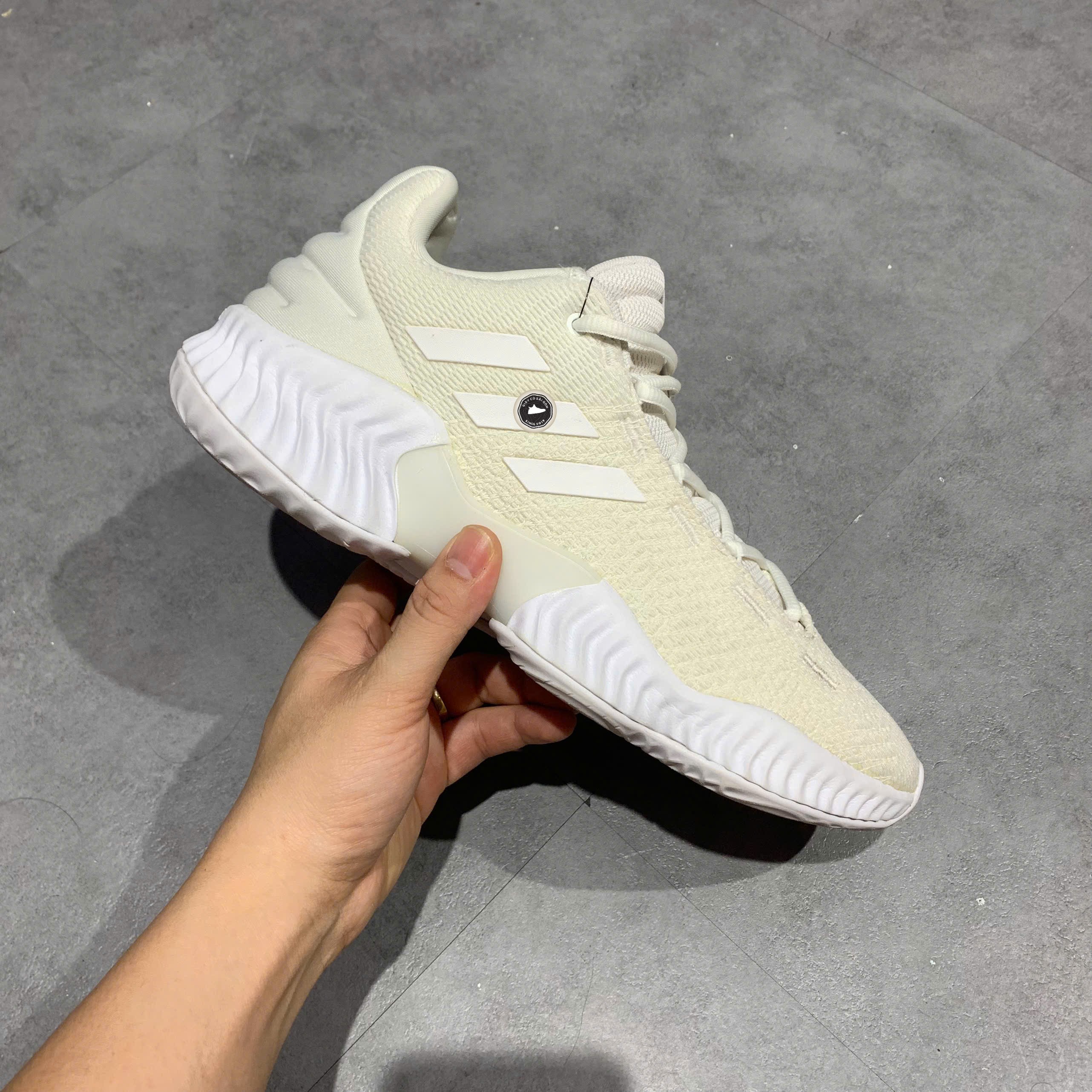 adidas Pro Bounce 2018 Low White - FW0903 - Size 43 1/3 - GIÀY 2HAND CHÍNH HÃNG PVN25472