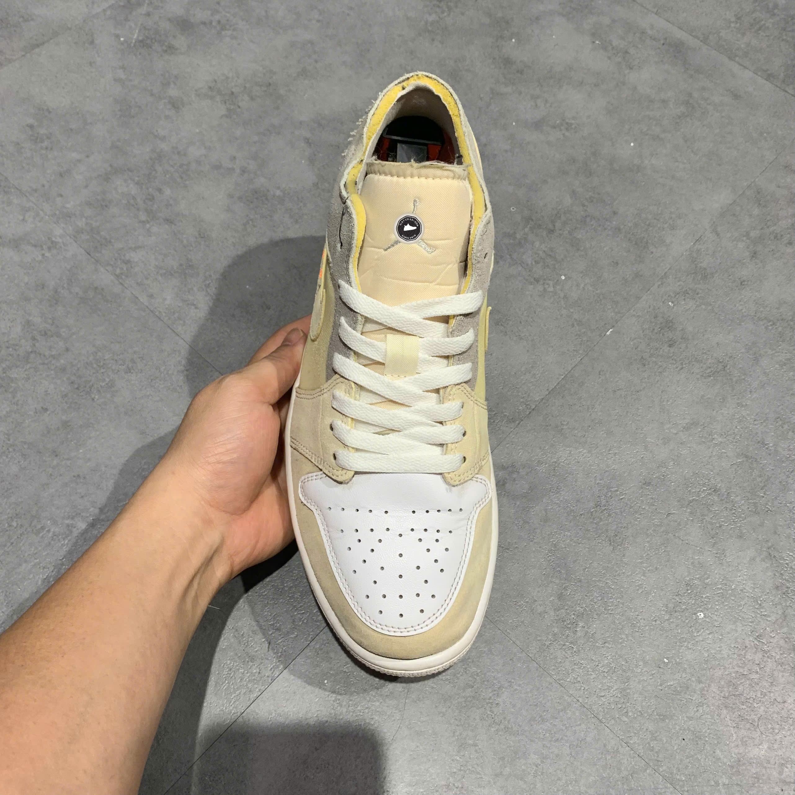 Air Jordan 1 Low SE Craft Inside Out White Phantom - DN1635-100 - Size 41 - GIÀY 2HAND CHÍNH HÃNG PVN25467